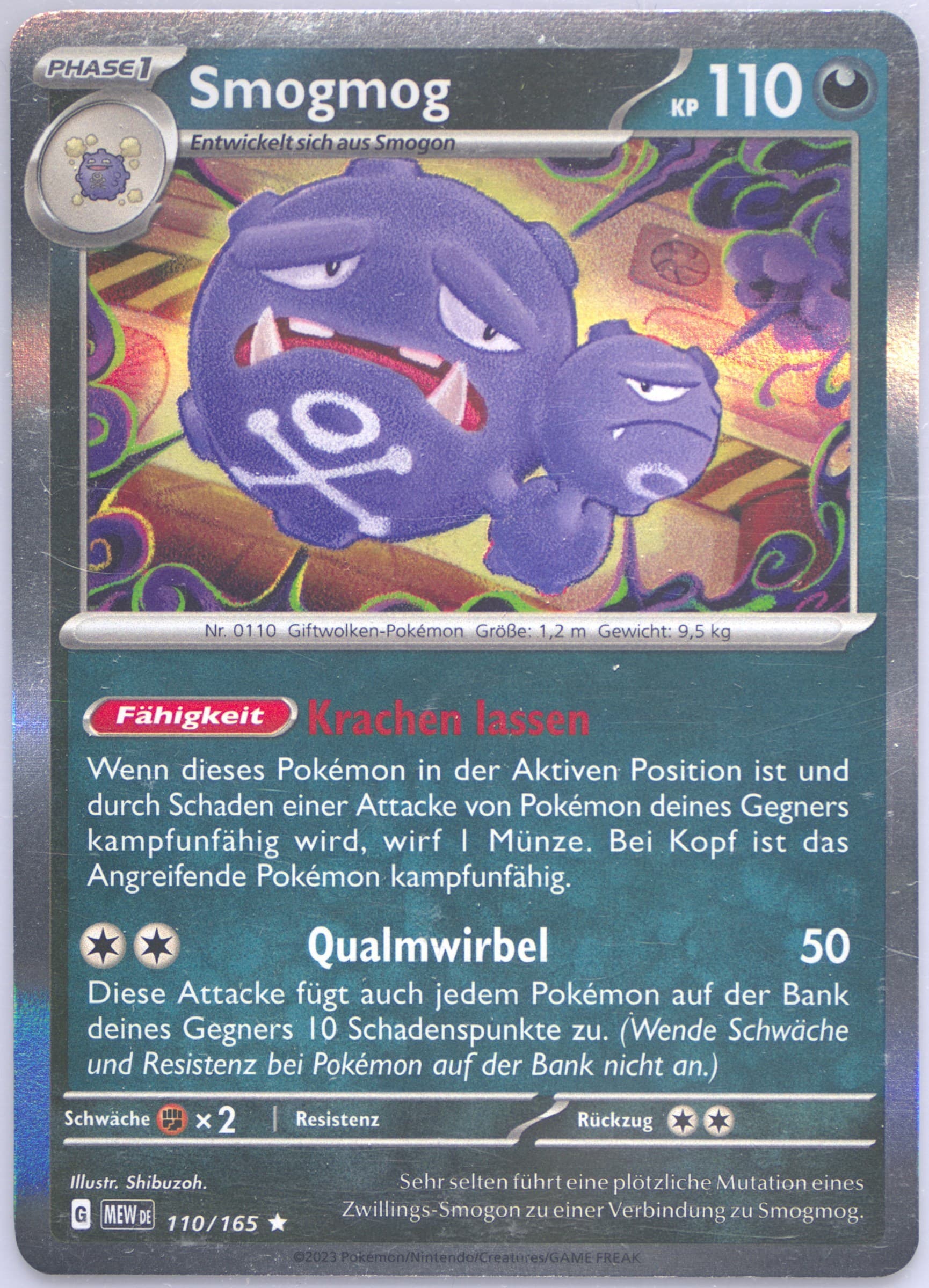 Weezing (110) 2023 Pokemon German Mew de-151