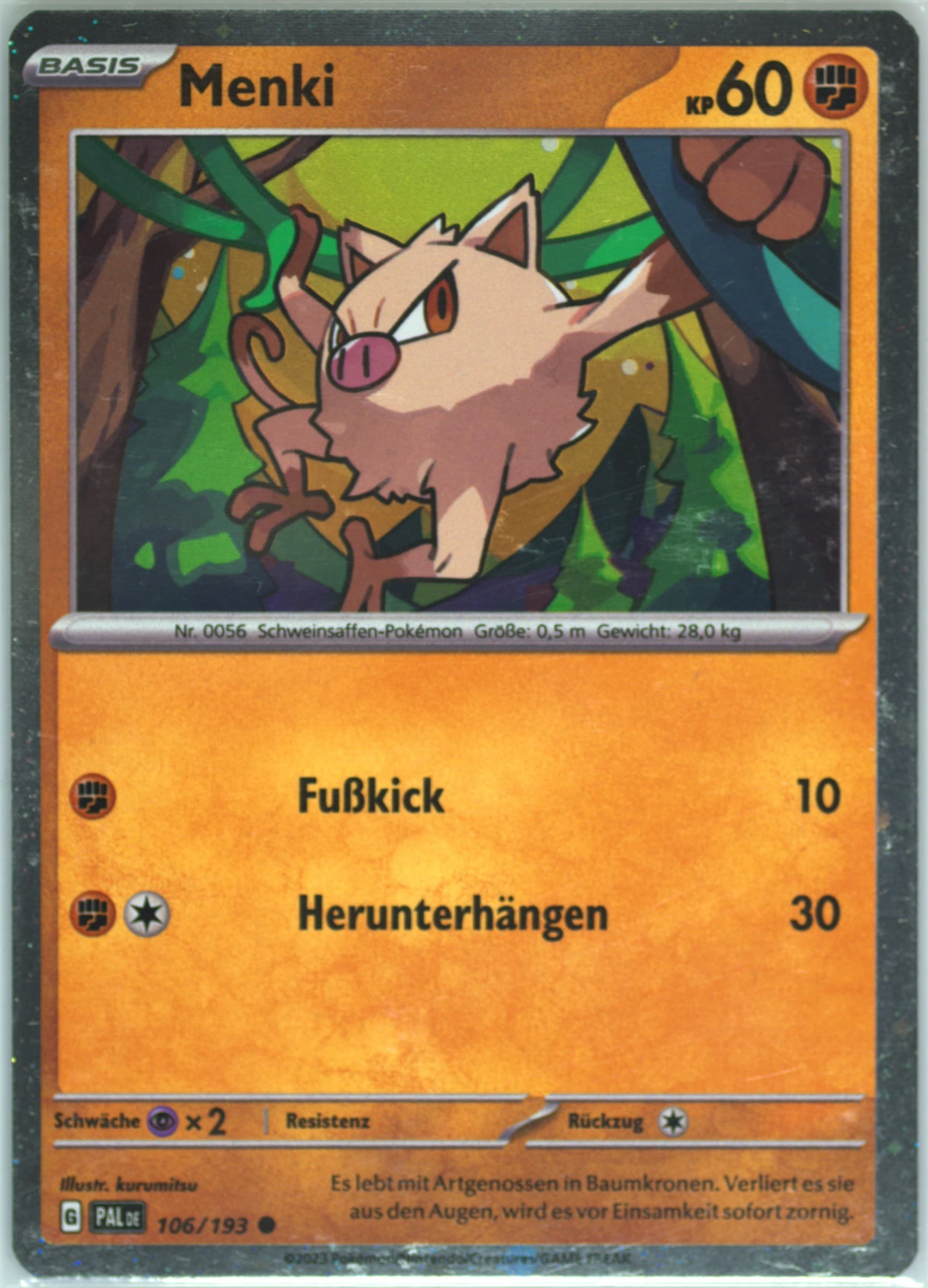 Mankey (106) 2023 Pokemon German Pal de-Paldea Evolved
