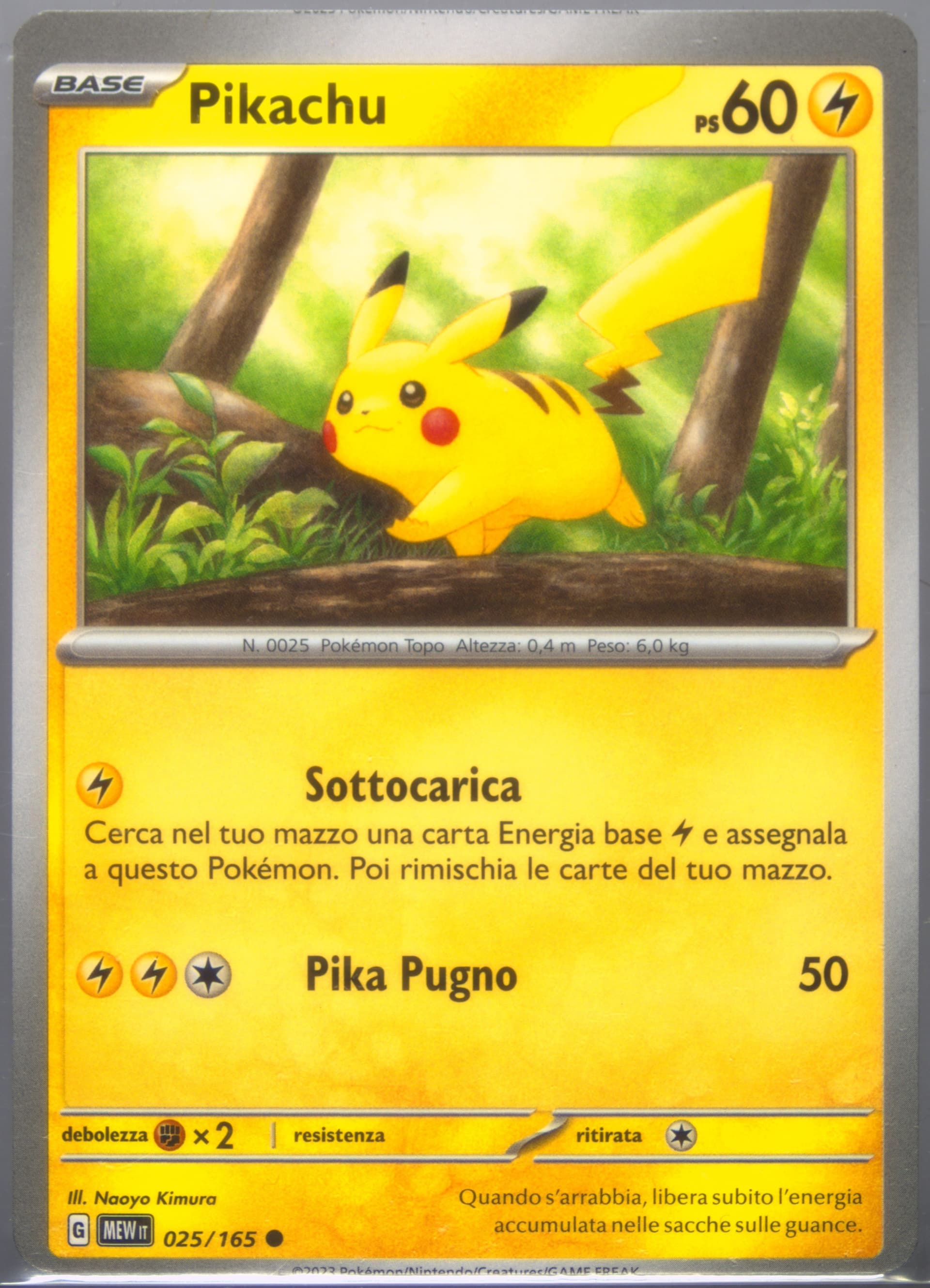 Pikachu (025) 2023 Pokemon Italian Mew It-151