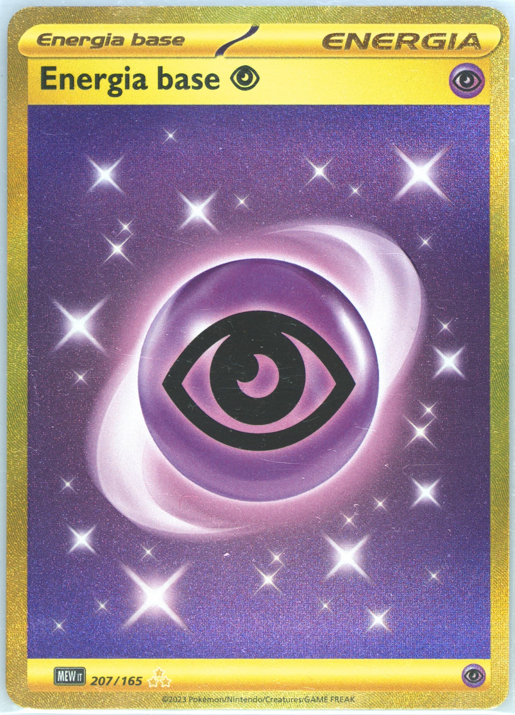 Basic Psychic Energy Hyper Rare (207) 2023 Pokemon Italian Mew It-151