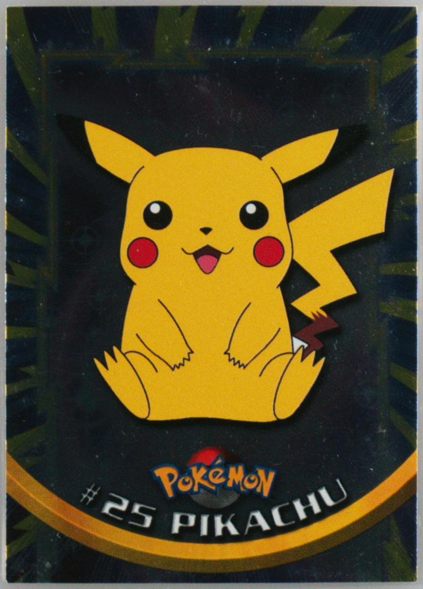 Pikachu Foil-German (25) 1999 Topps Pokemon TV