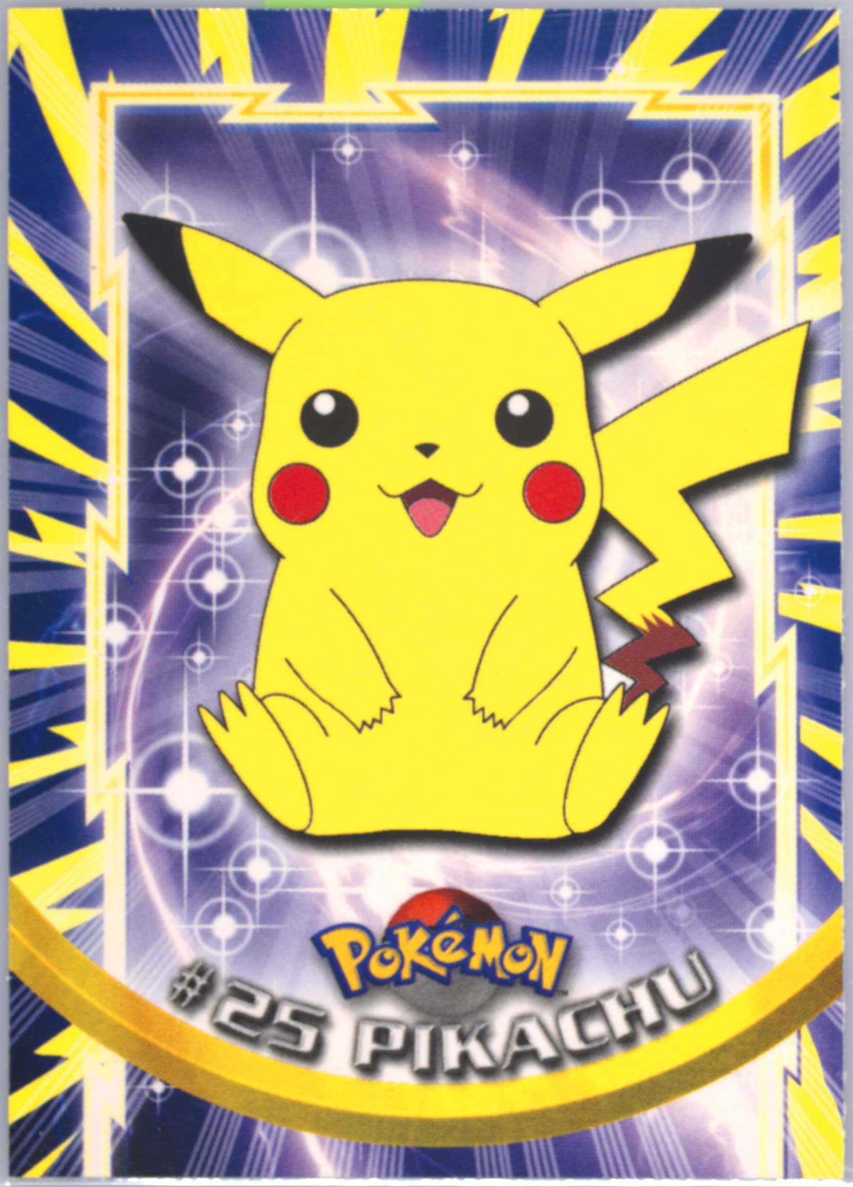 Pikachu French (25) 1999 Topps Pokemon TV