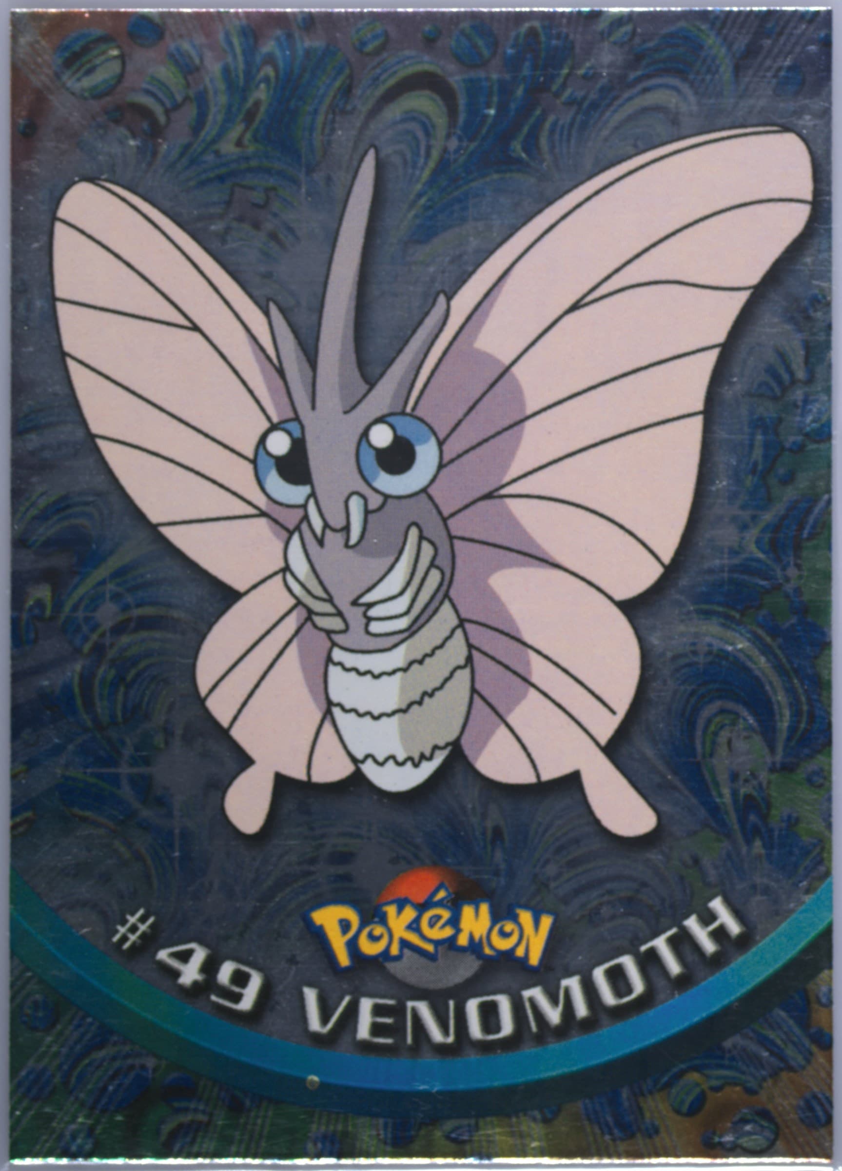 Venomoth Foil-United Kingdom (49) 1999 Topps Pokemon TV