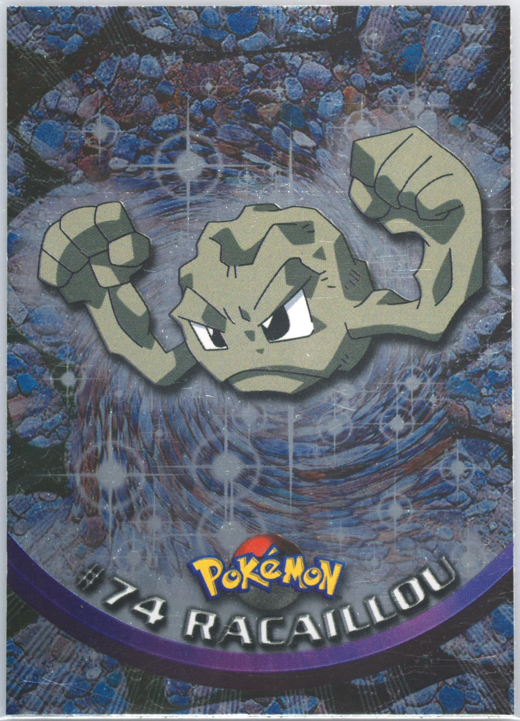 Racaillou Foil-French (74) 1999 Topps Pokemon TV