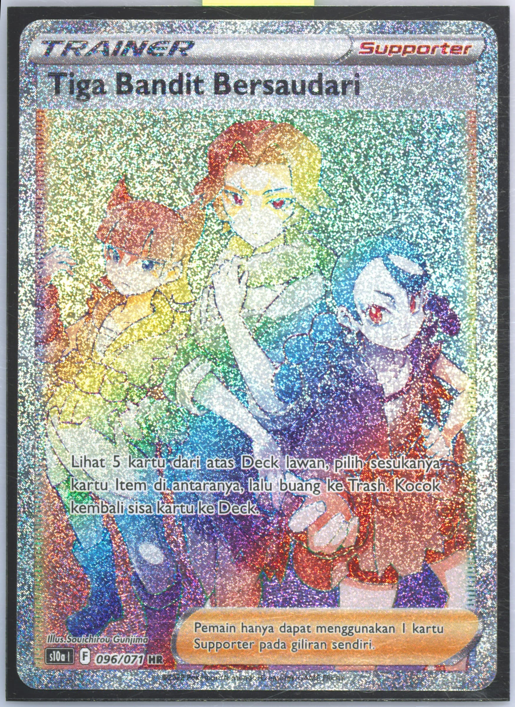 Full Art/Miss Fortune Sisters Hyper Rare (096) 2022 Pokemon Indonesian Sword & Shield Dark Phantasma