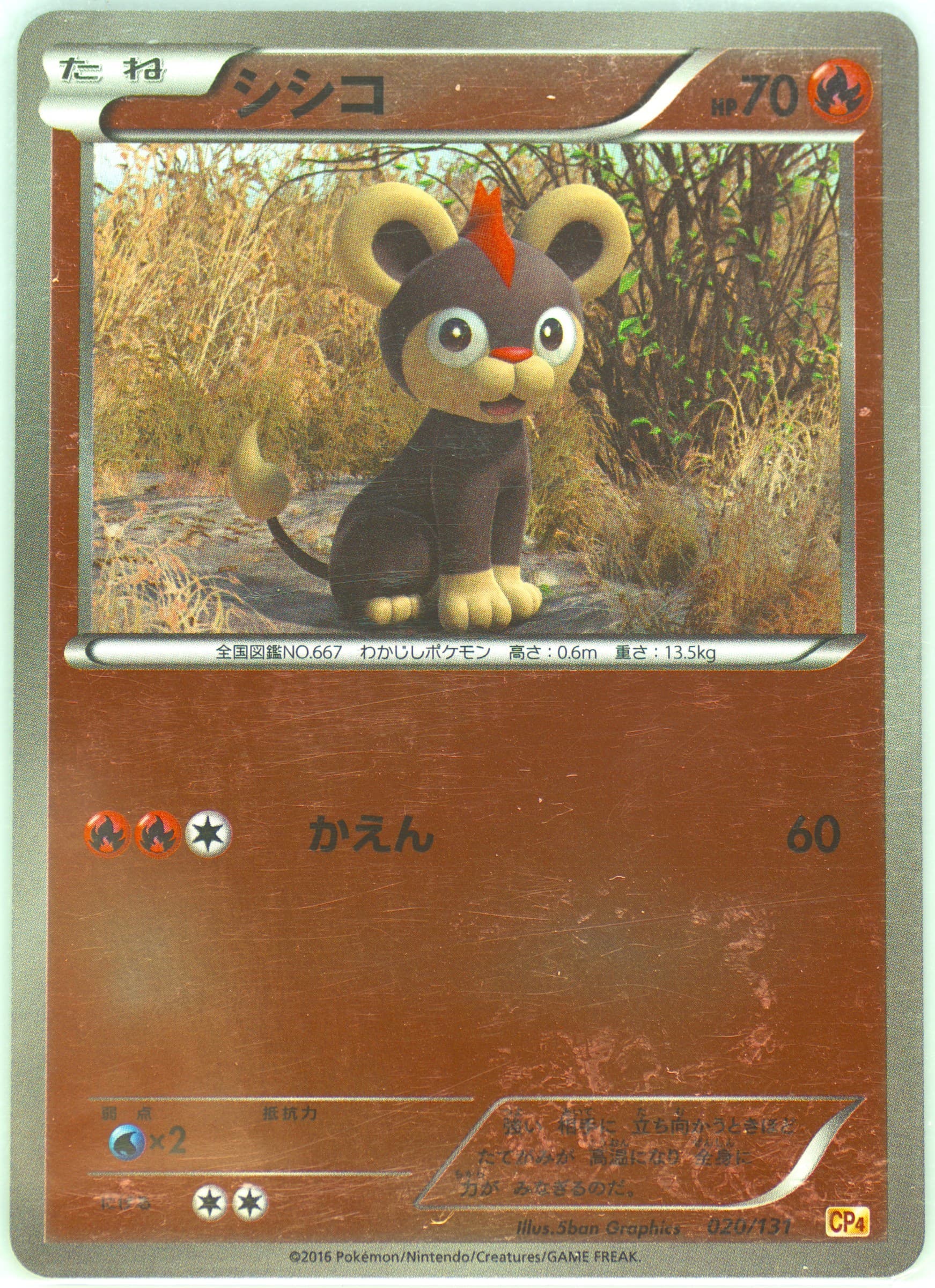 Litleo (020) 2016 Pokemon Japanese Premium Champion Pack