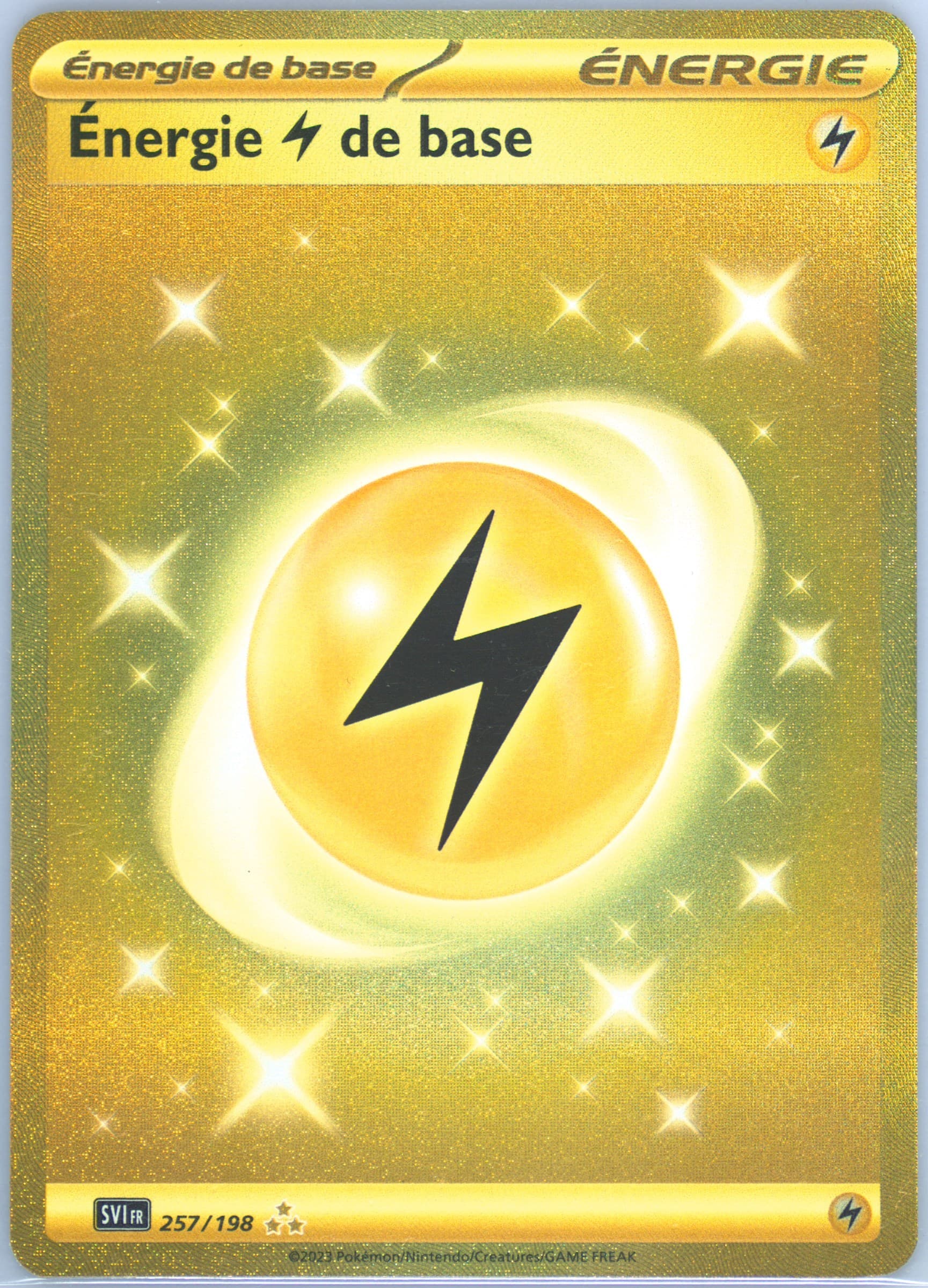 Basic Lightning Energy Hyper Rare (257) 2023 Pokemon French Svi FR-Scarlet & Violet