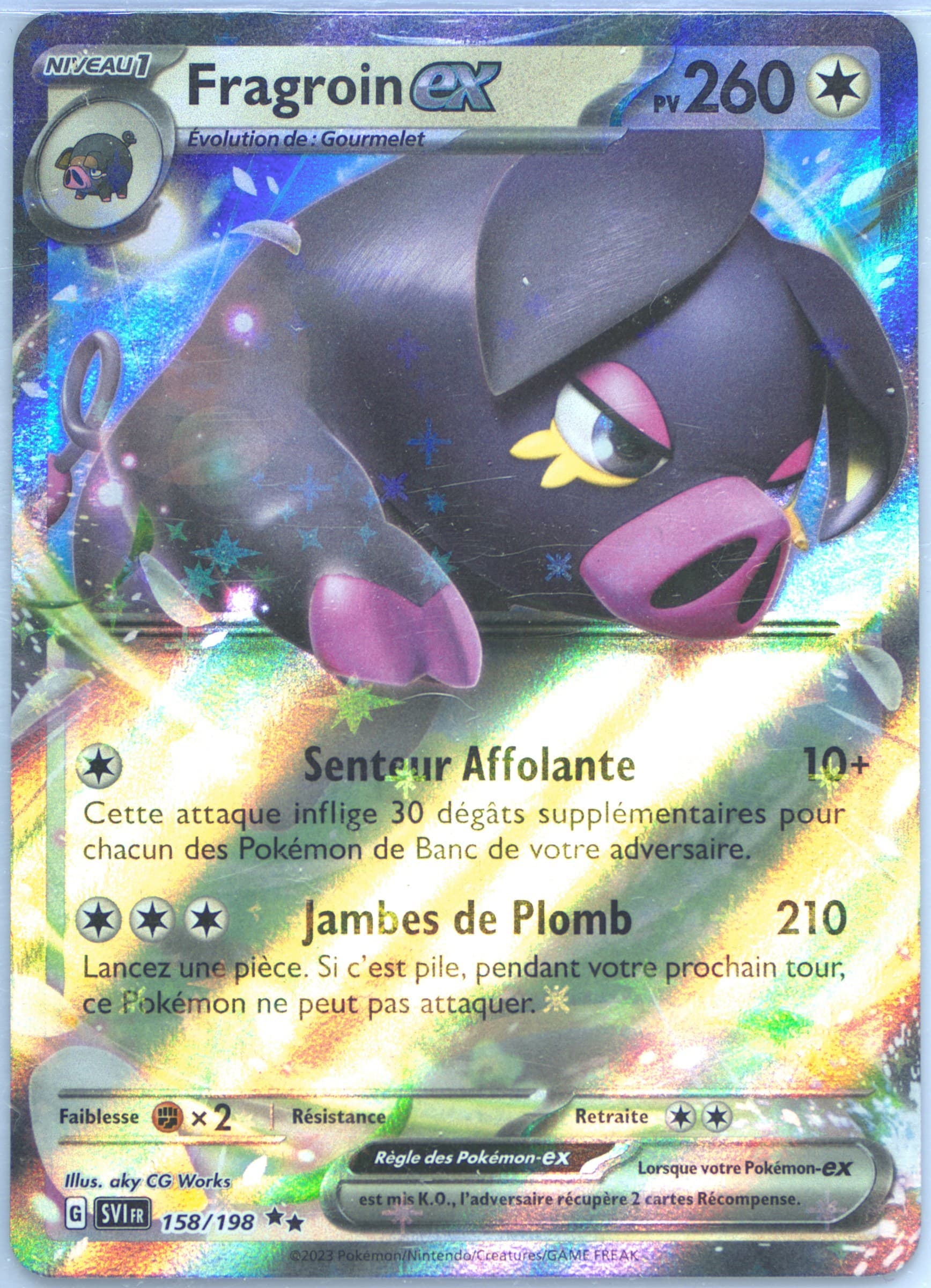 Oinkologne EX (158) 2023 Pokemon French Svi FR-Scarlet & Violet