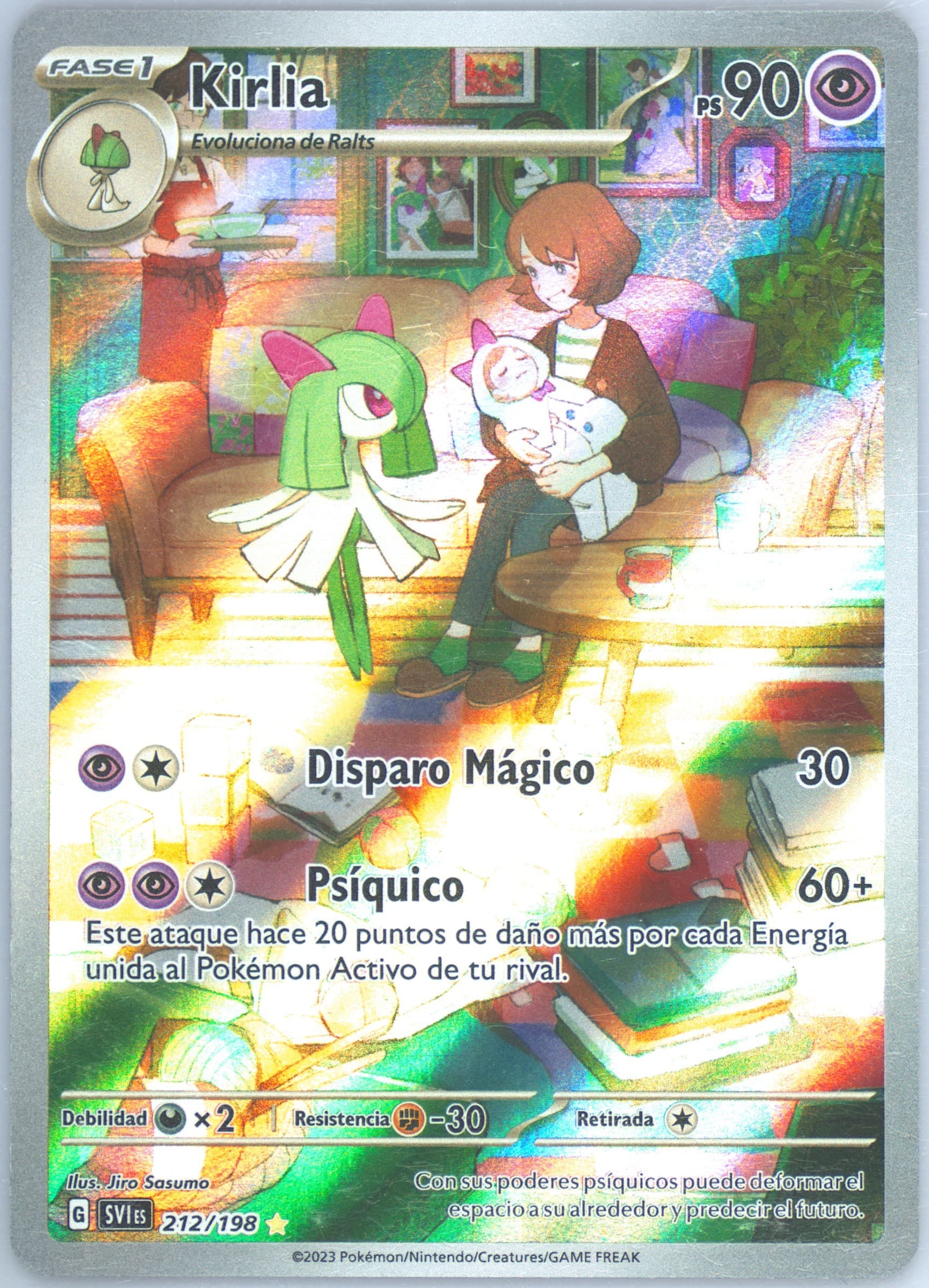 Kirlia Illustration Rare (212) 2023 Pokemon Spanish Svi ES-Scarlet & Violet
