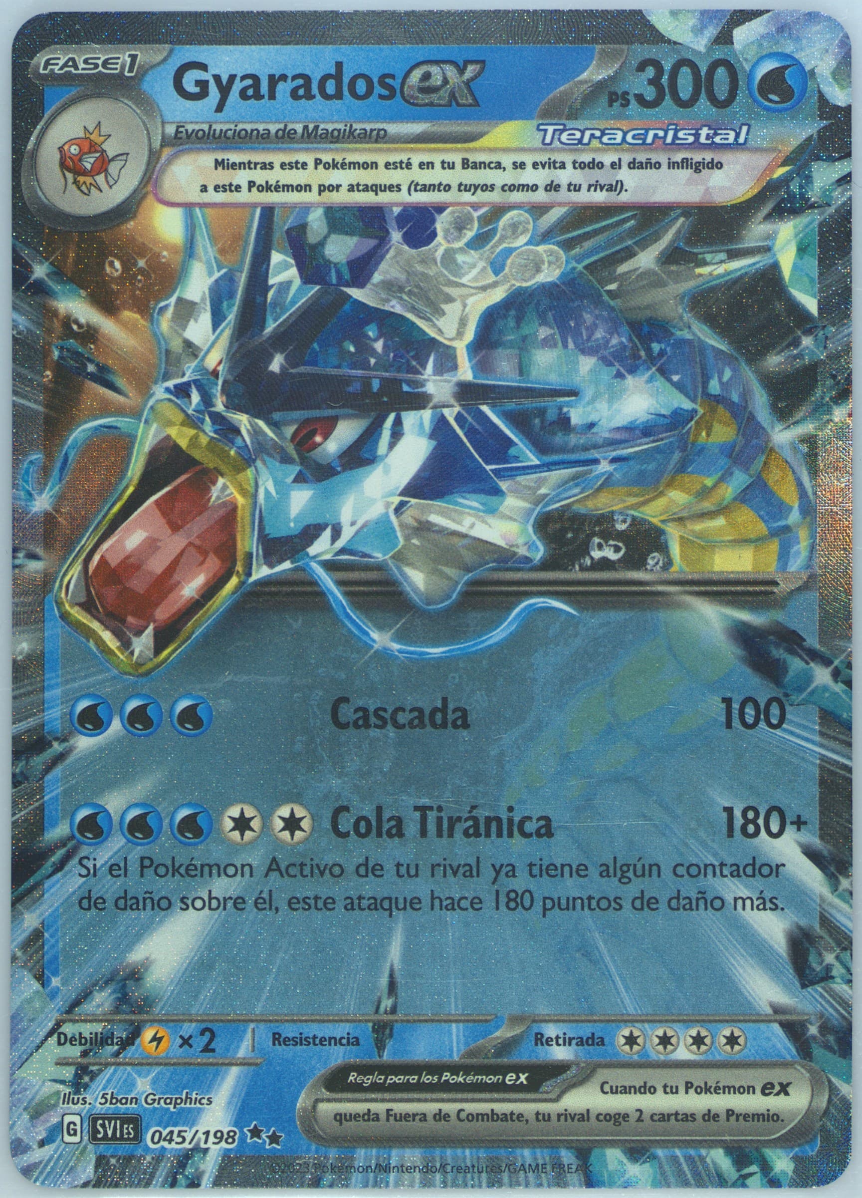 Gyarados EX (045) 2023 Pokemon Spanish Svi ES-Scarlet & Violet
