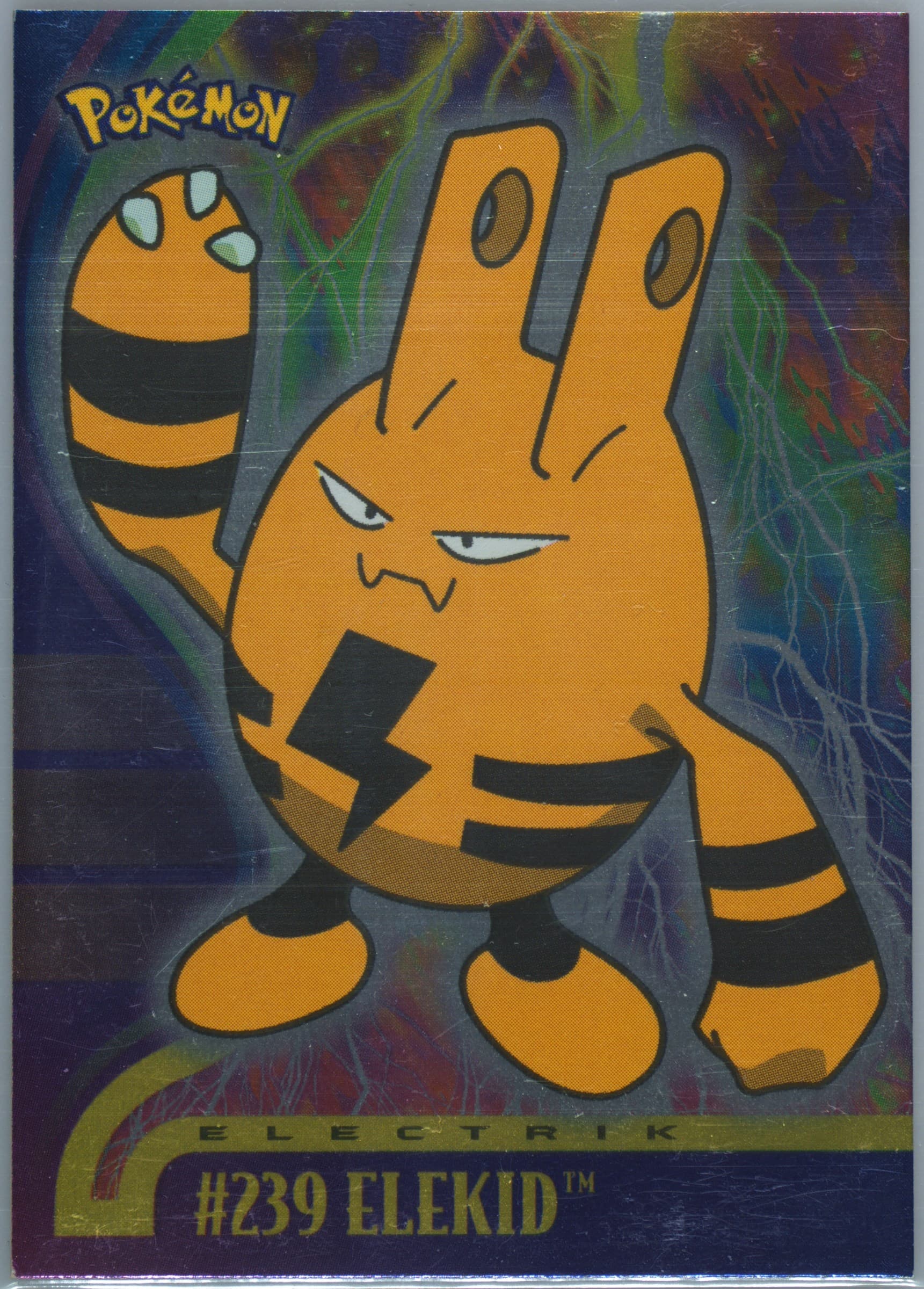Elekid Foil-French (239) 2001 Topps Pokemon Johto Series 3