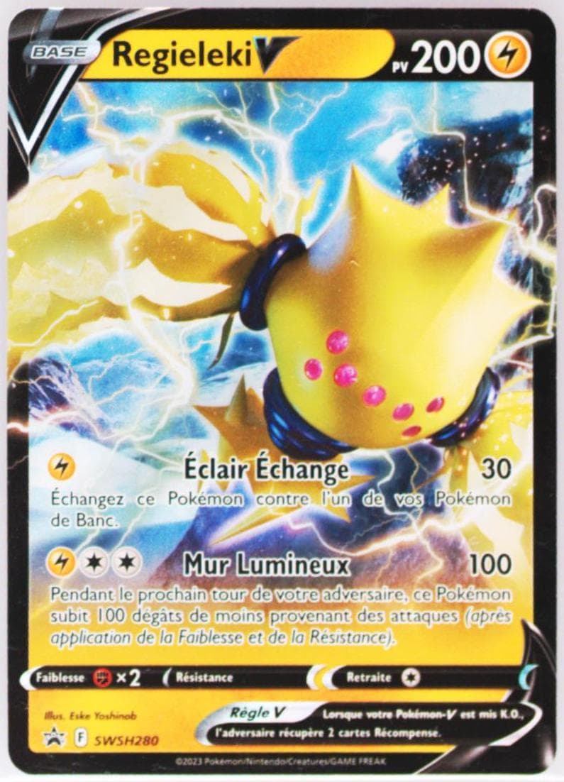 Regieleki V Crown Zenith Collections-Regieleki V-French (280) 2023 Pokemon Swsh Black Star Promo