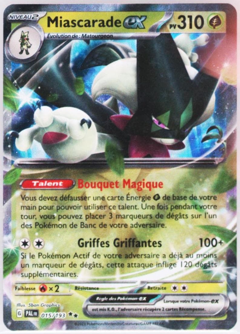 Meowscarada EX (015) 2023 Pokemon French Pal FR-Paldea Evolved