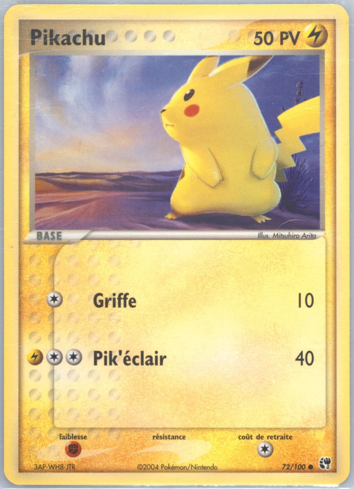 Pikachu (72) 2004 Pokemon French EX Sandstorm