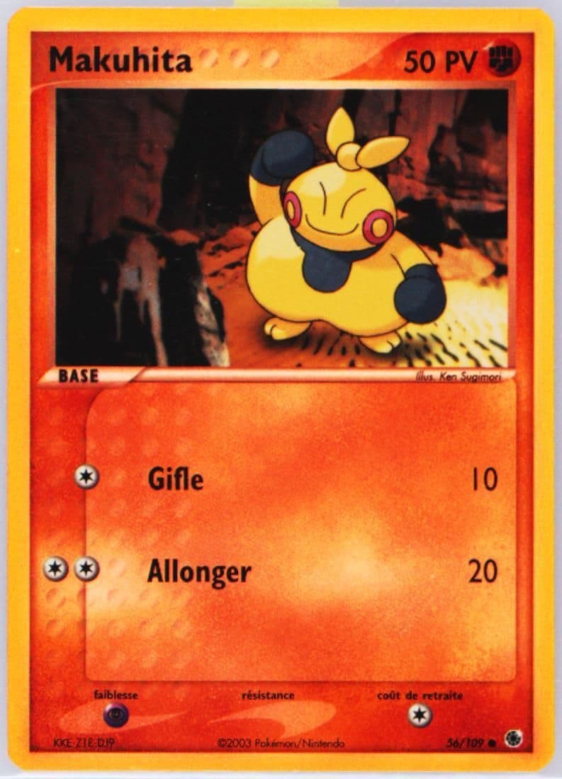 Makuhita-Reverse Foil French (56) 2003 Pokemon EX Ruby & Sapphire