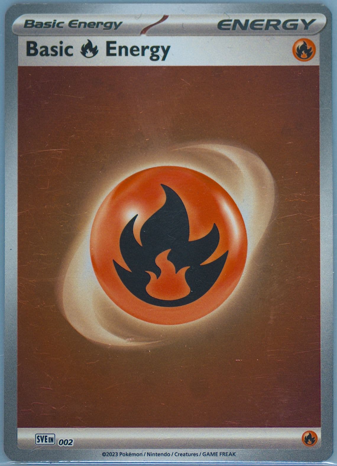 Basic Fire Energy Cosmos Holo (002) 2023 Pokemon French Sve FR-Basic Energies
