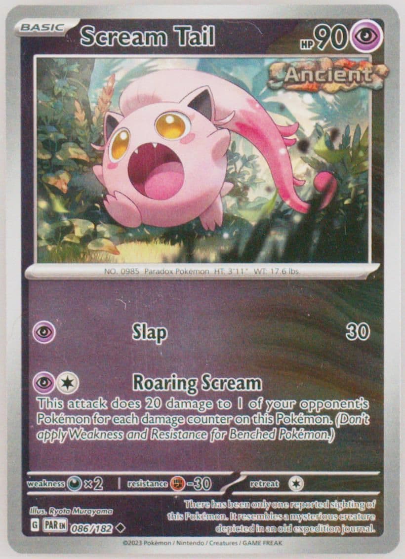 Scream Tail Reverse Holo (086) 2023 Pokemon Par EN-Paradox Rift