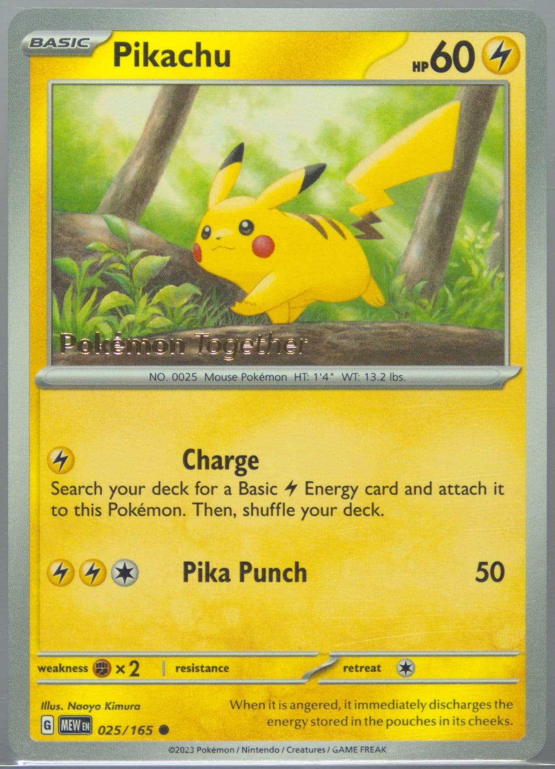 Pikachu Pokemon Together (025) 2023 Pokemon Mew EN-151