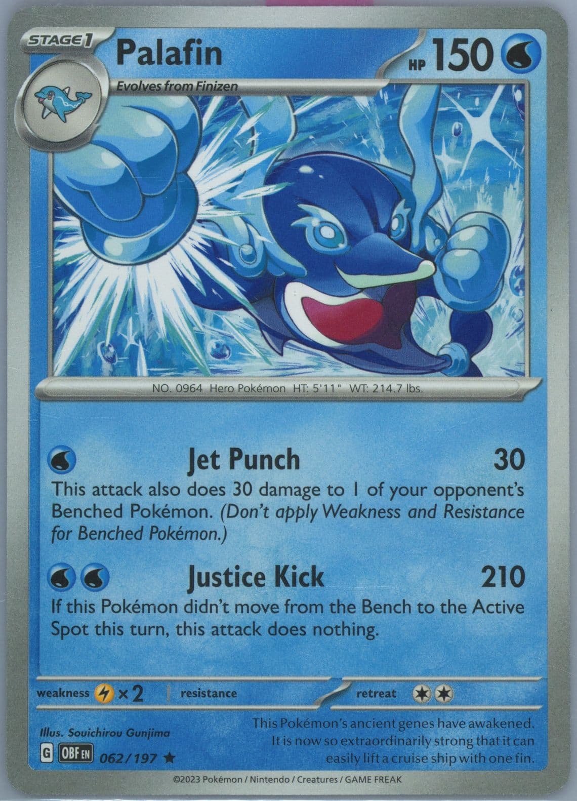 Palafin Obsidian Flames Build & Battle Box (062) 2023 Pokemon Obf EN-Obsidian Flames