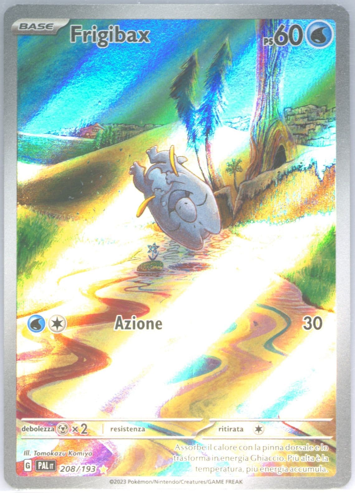 Frigibax Illustration Rare (208) 2023 Pokemon Italian Pal It-Paldea Evolved