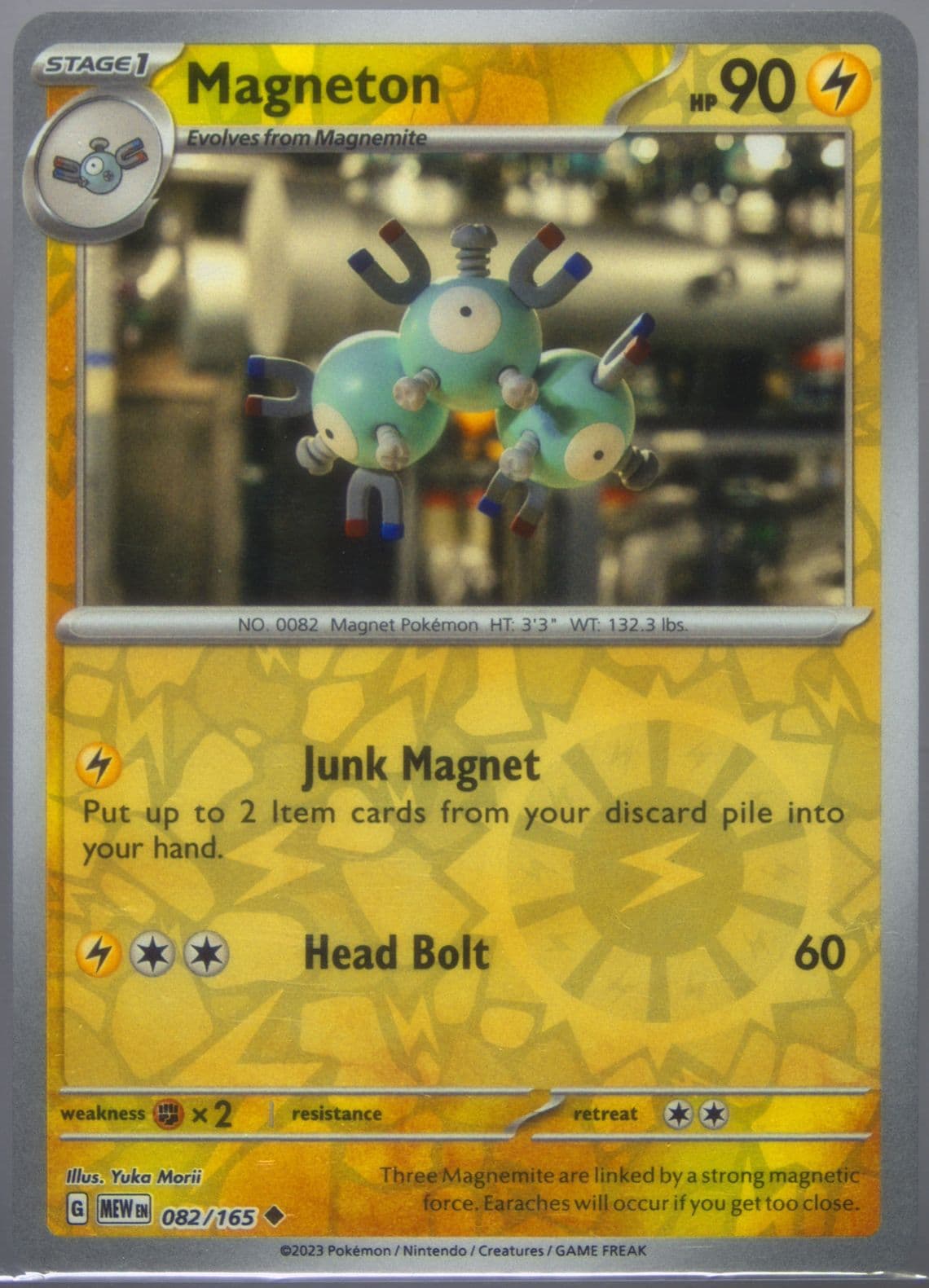 Magneton Reverse Holo (082) 2023 Pokemon Mew EN-151