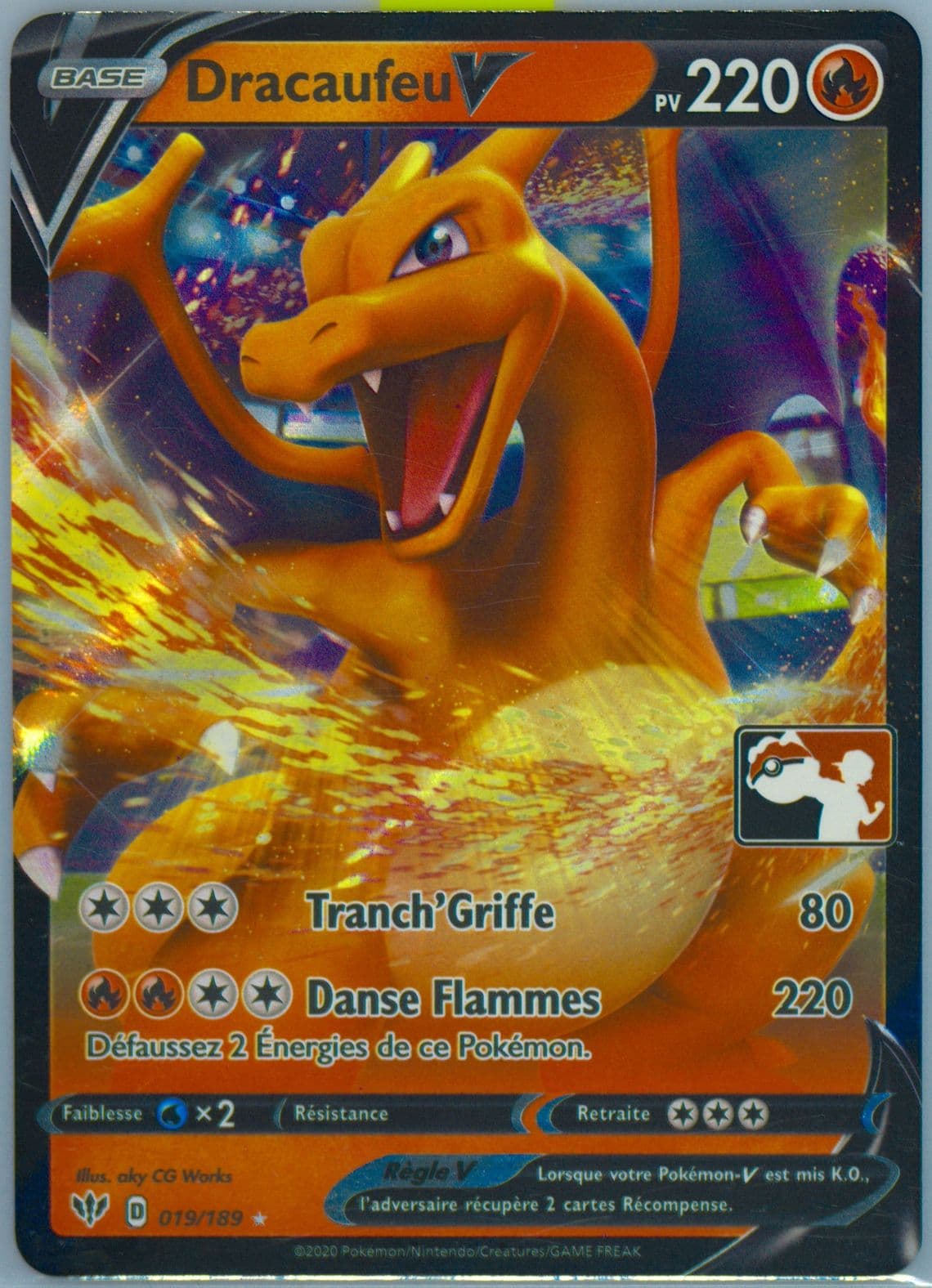 Dracaufeu V French (019) 2022 Pokemon Play! Pokemon Prize Pack: Series 1