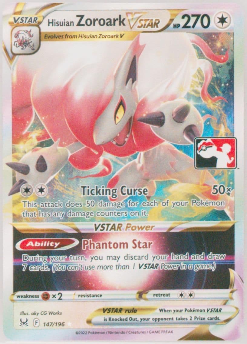 Hisuian Zoroark Vstar (147) 2023 Pokemon Play! Pokemon Prize Pack: Series 3
