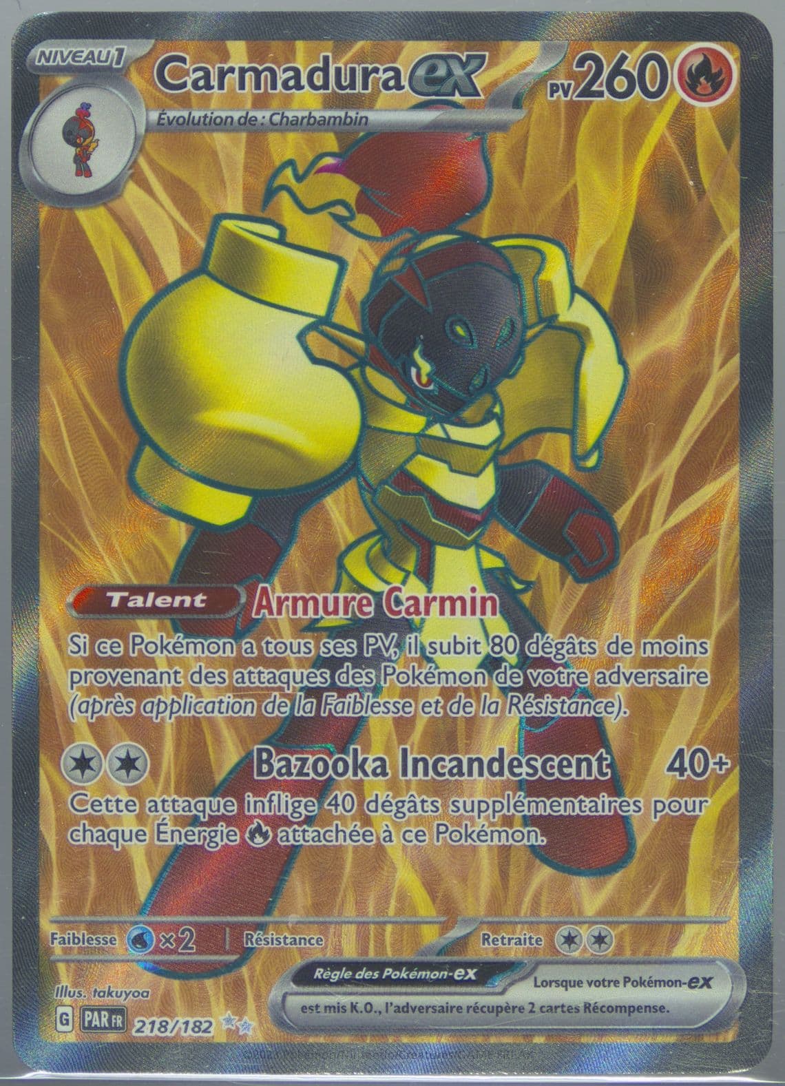 Armarouge EX Ultra Rare (218) 2023 Pokemon French Par FR-Paradox Rift