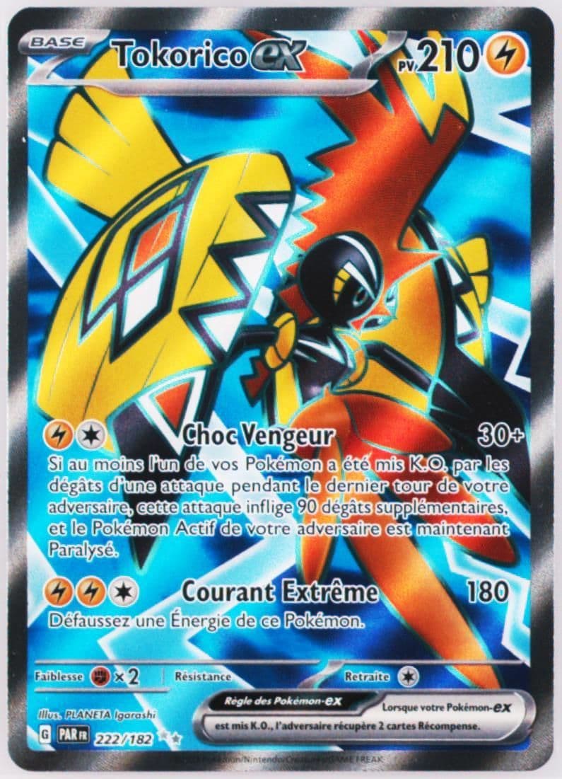 Tapu Koko EX Ultra Rare (222) 2023 Pokemon French Par FR-Paradox Rift