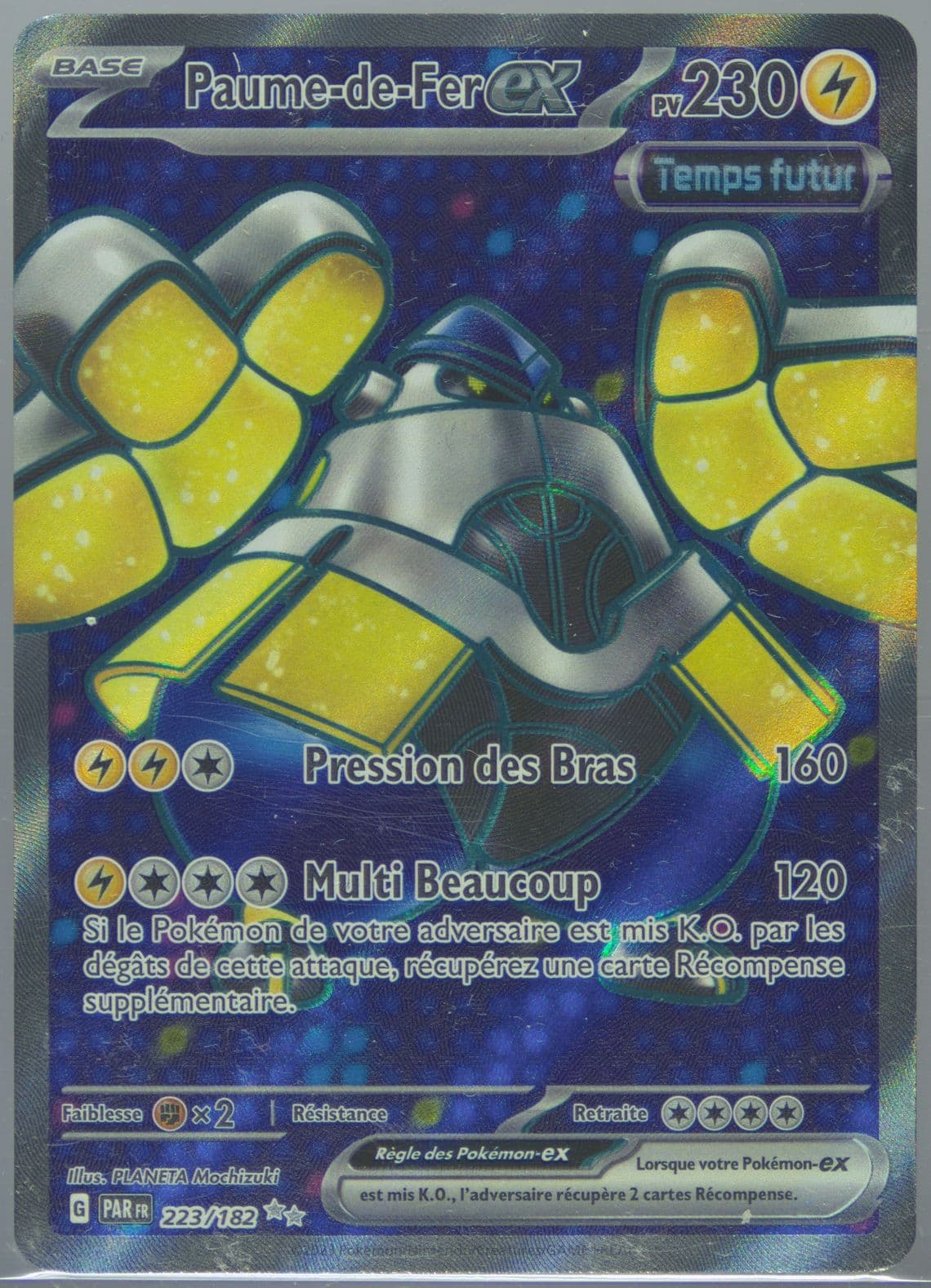Iron Hands EX Ultra Rare (223) 2023 Pokemon French Par FR-Paradox Rift
