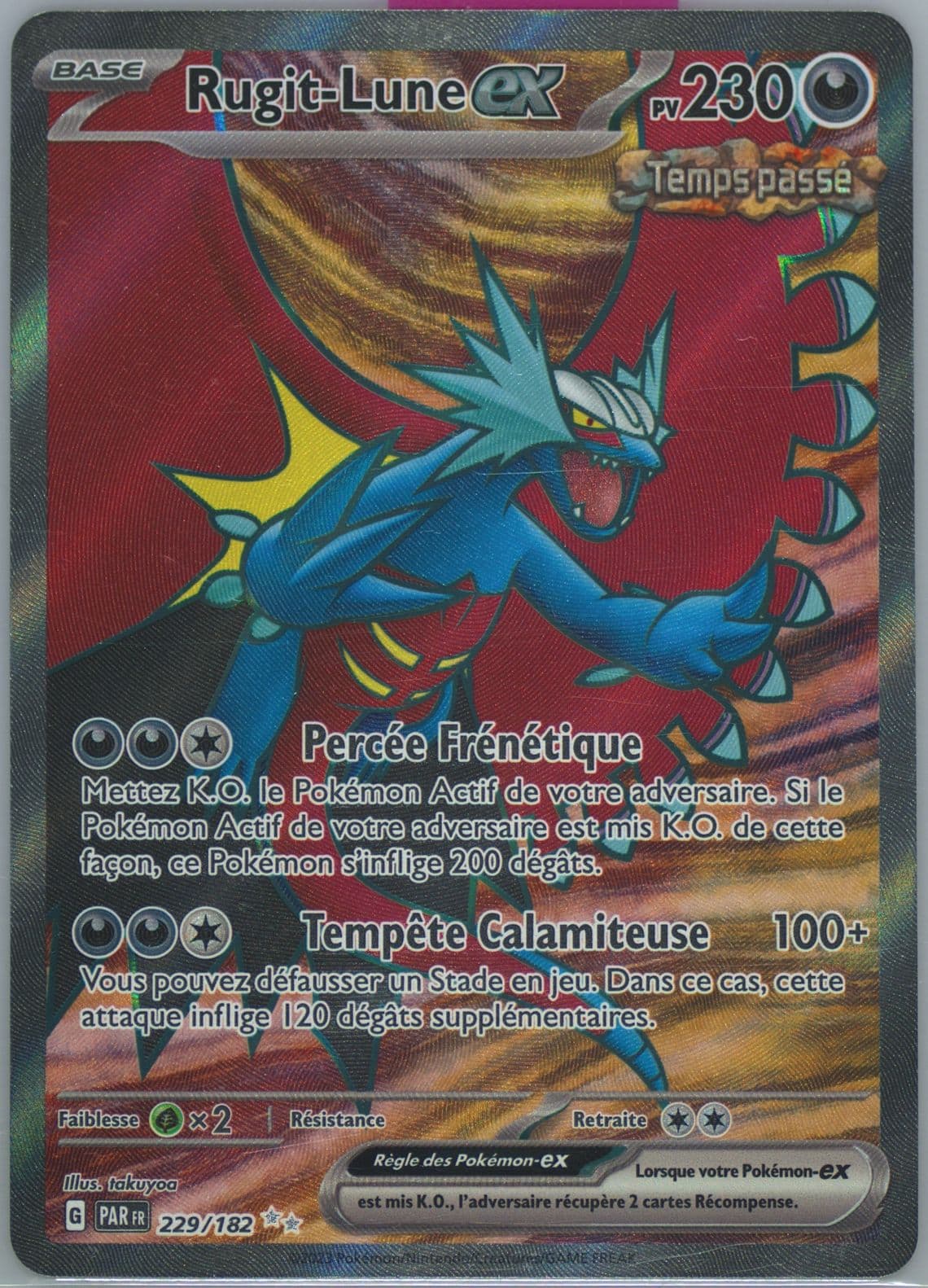 Roaring Moon EX Ultra Rare (229) 2023 Pokemon French Par FR-Paradox Rift