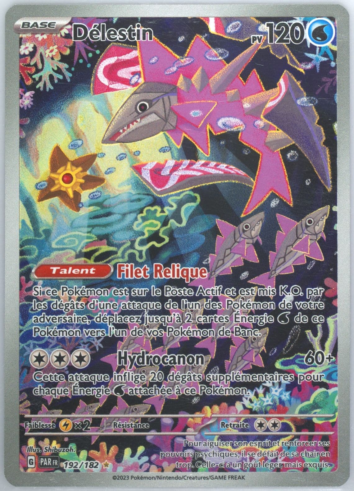 Veluza Illustration Rare (192) 2023 Pokemon French Par FR-Paradox Rift
