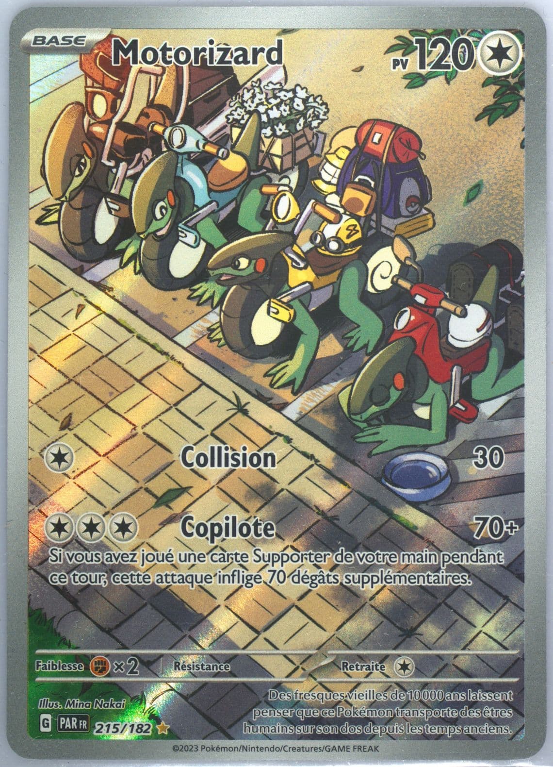 Cyclizar Illustration Rare (215) 2023 Pokemon French Par FR-Paradox Rift