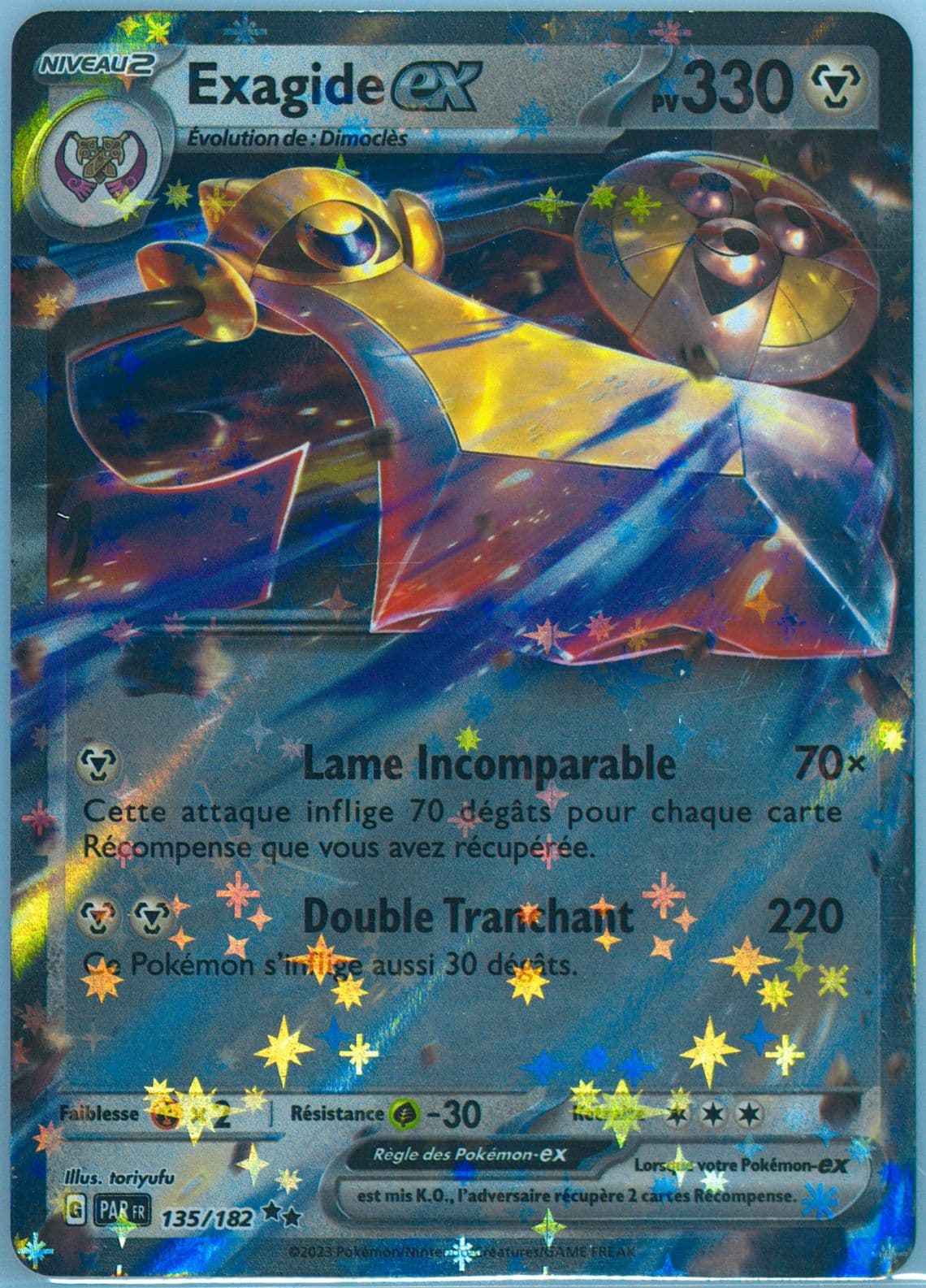 Aegislash EX (135) 2023 Pokemon French Par FR-Paradox Rift