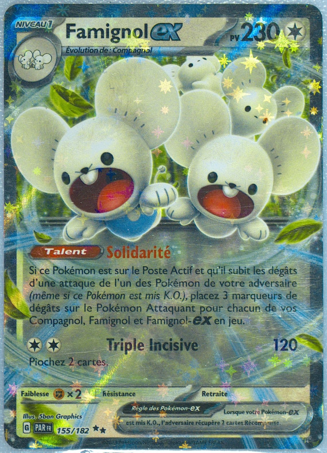 Maushold EX (155) 2023 Pokemon French Par FR-Paradox Rift