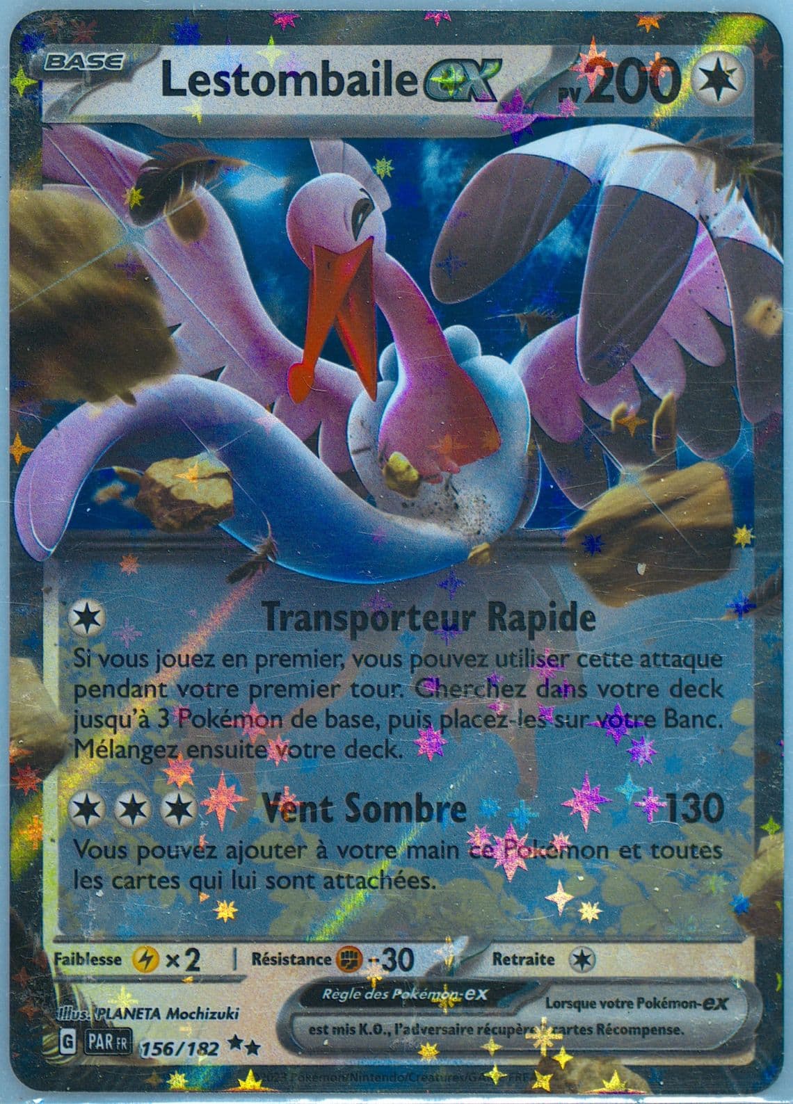 Bombirdier EX (156) 2023 Pokemon French Par FR-Paradox Rift