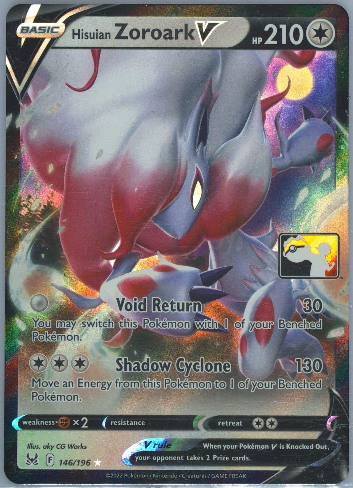 Hisuian Zoroark V (146) 2023 Pokemon Play! Pokemon Prize Pack: Series 3