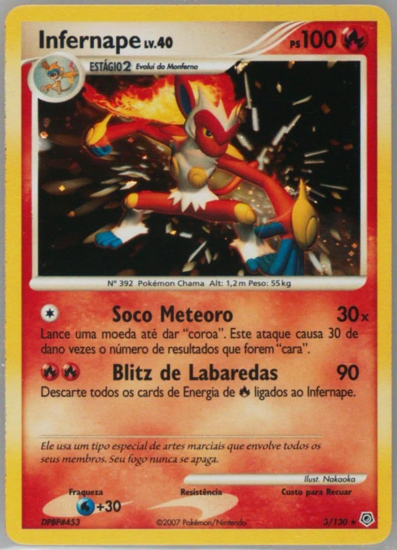 Infernape-Holo Portuguese (5) 2007 Pokemon Diamond & Pearl