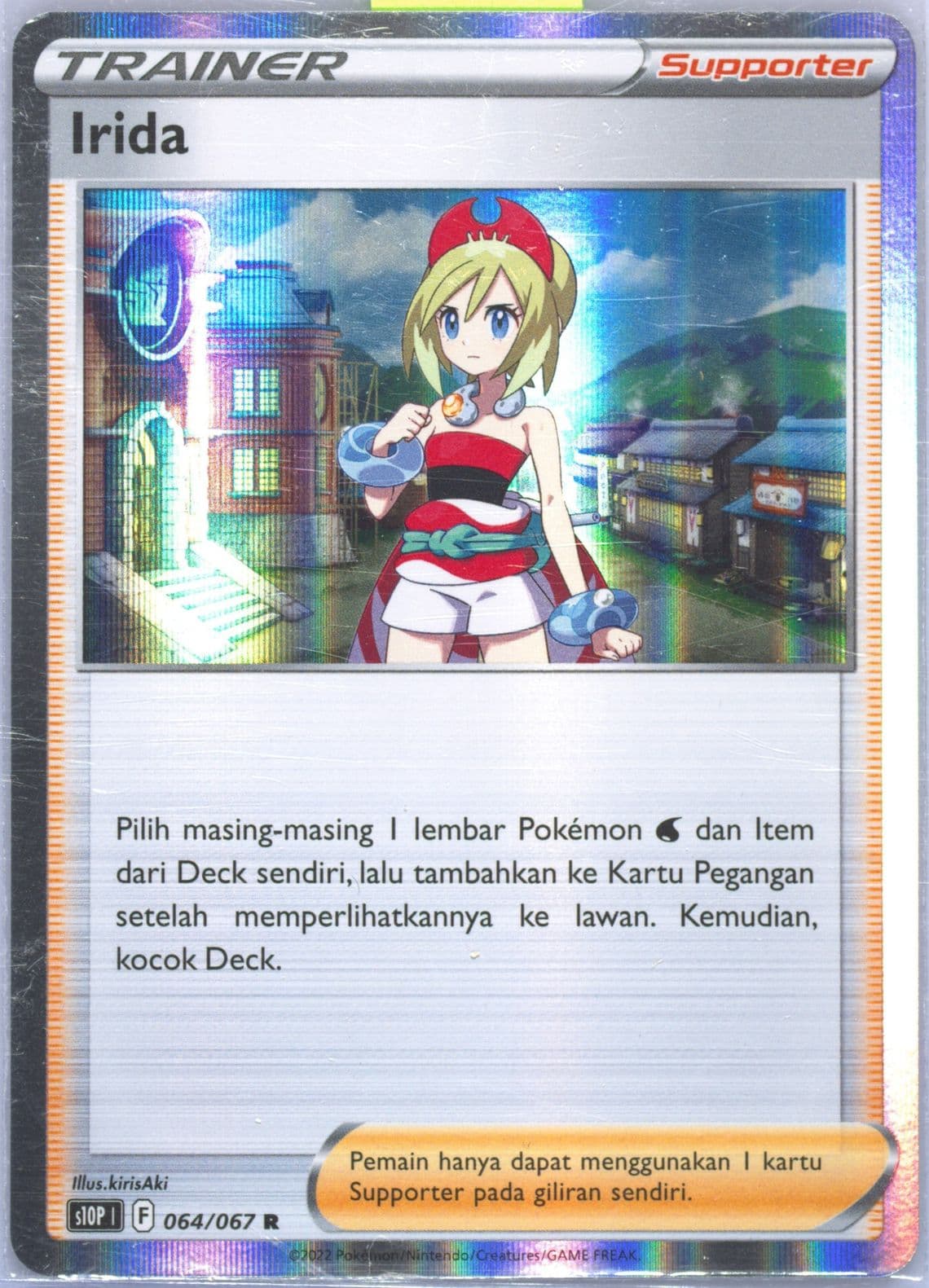 Irida-Holo (64) 2022 Pokemon Indonesian Sword & Shield Space Juggler