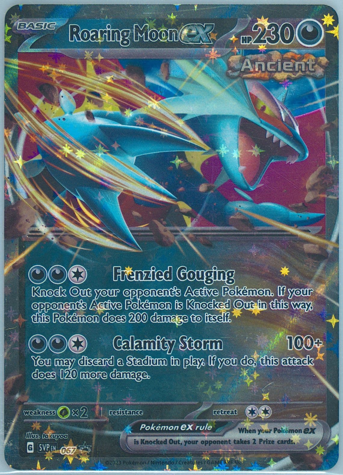 Roaring Moon EX Roaring Moon EX Box (067) 2023 Pokemon Svp EN-SV Black Star Promo