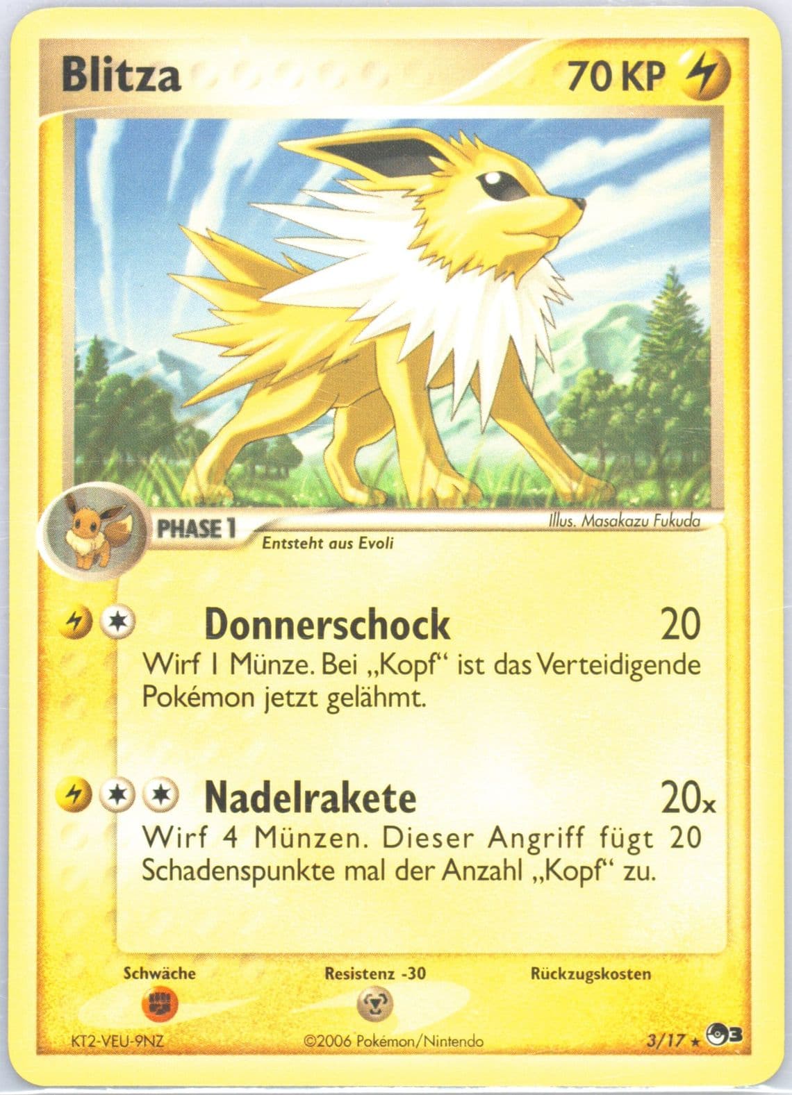 Blitza German (3) 2006 Pokemon Pop Series 3