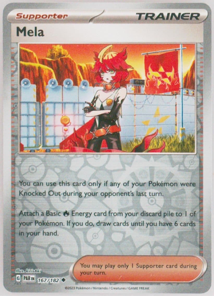 Mela Reverse Holo (167) 2023 Pokemon Par EN-Paradox Rift