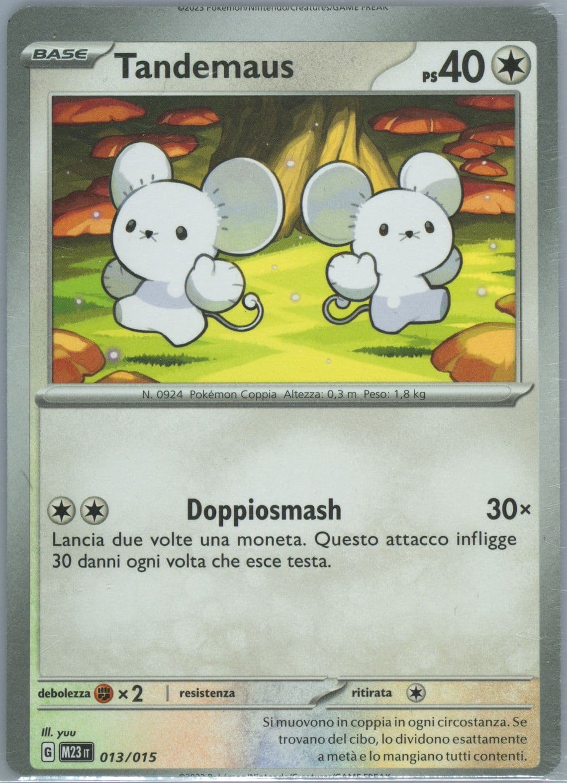 Tandemaus (013) 2023 Pokemon M23 It-Mcdonald's Collection