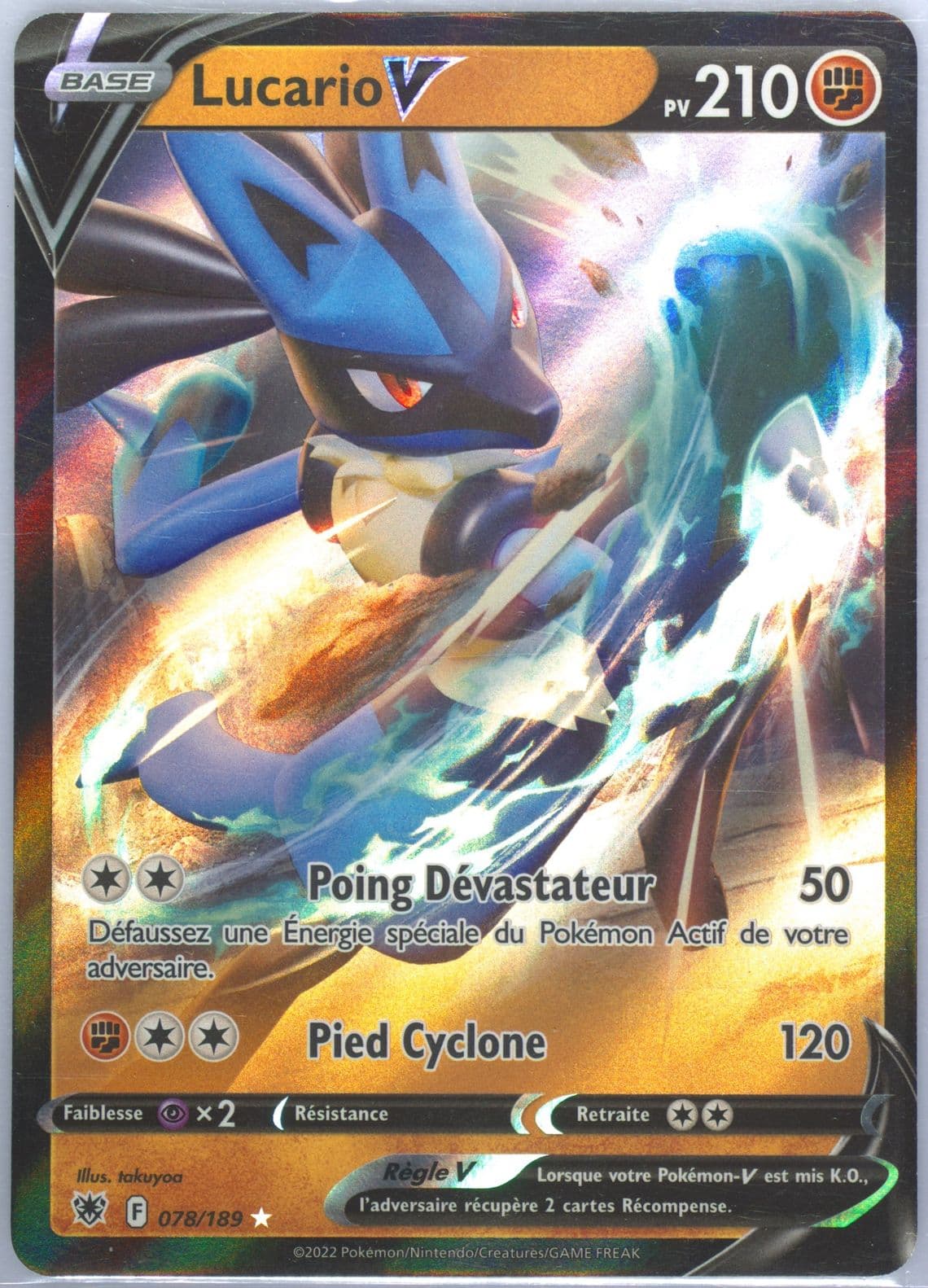 Lucario V French (078) 2022 Pokemon Sword & Shield Astral Radiance