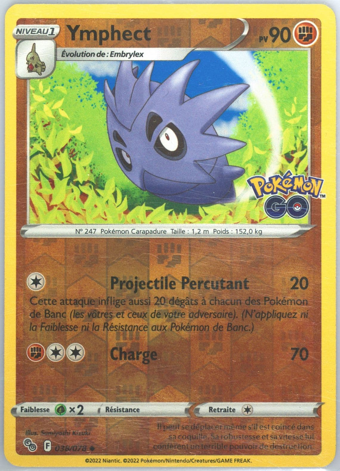 Ymphect-Reverse Foil French (038) 2022 Pokemon Go