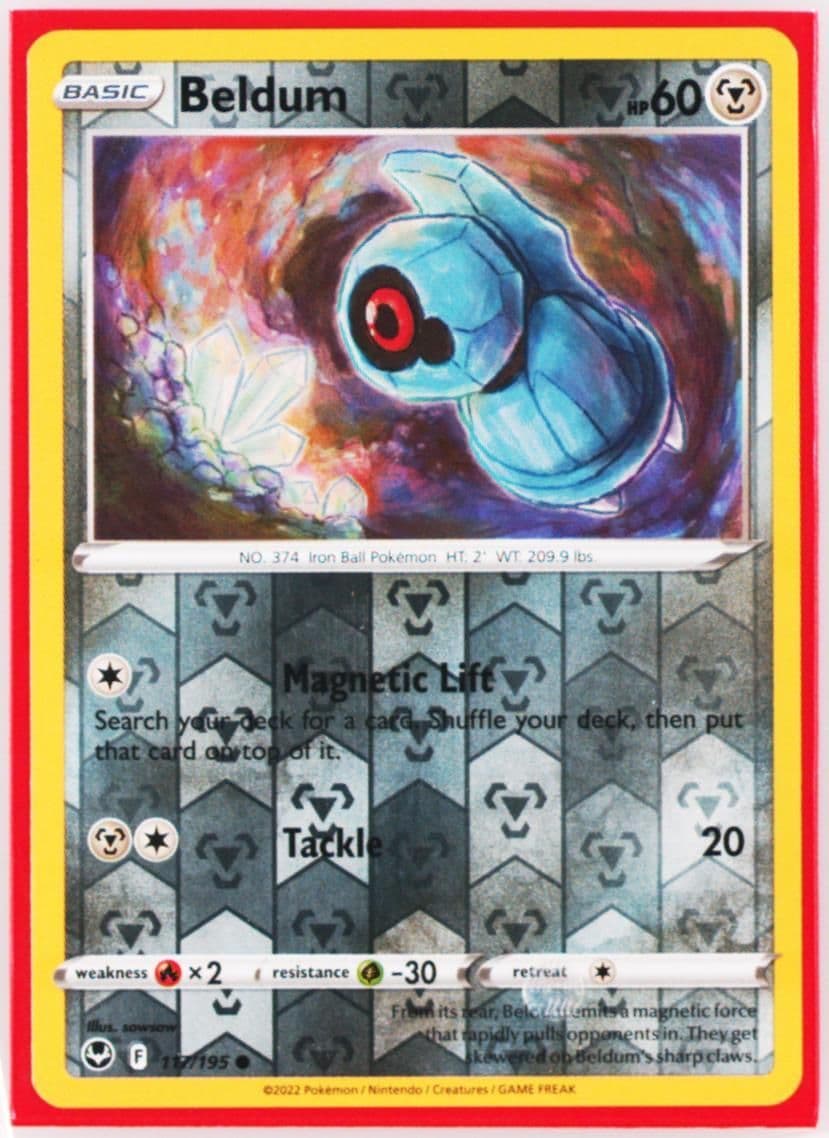 Beldum-Reverse Foil (117) 2022 Pokemon Sword & Shield Silver Tempest