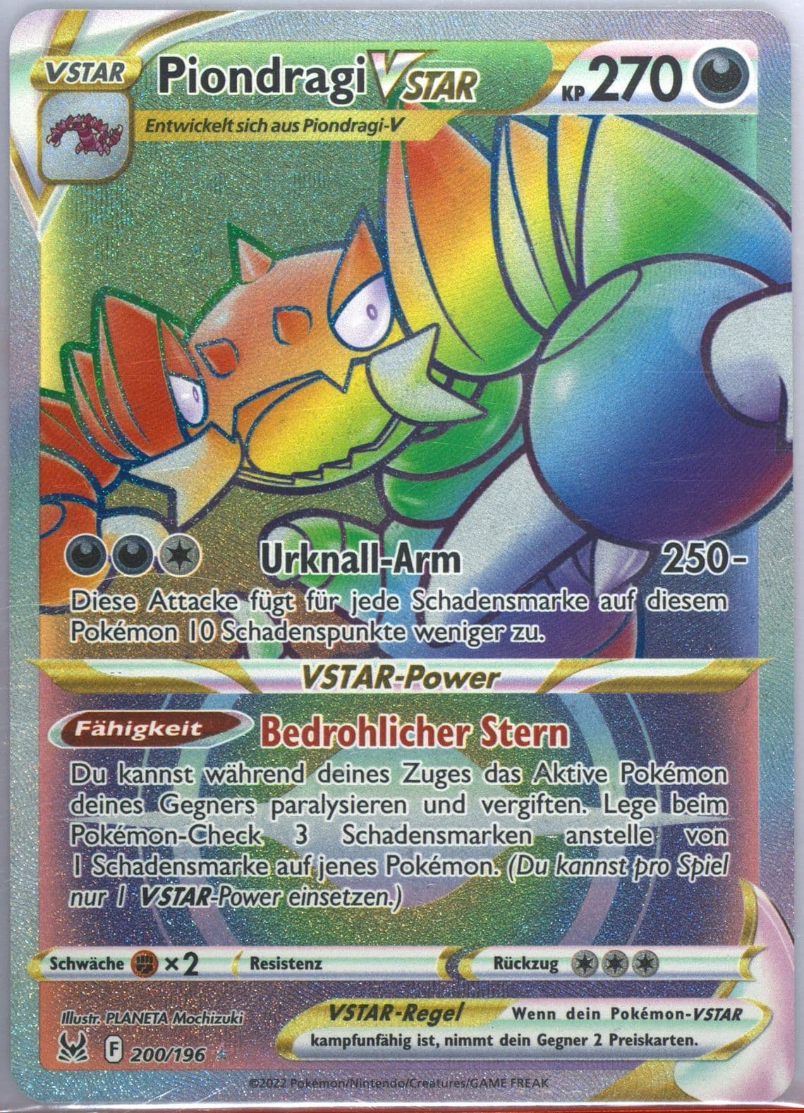 Full Art/Piondragi Vstar German-Secret (200) 2022 Pokemon Sword & Shield Lost Origin