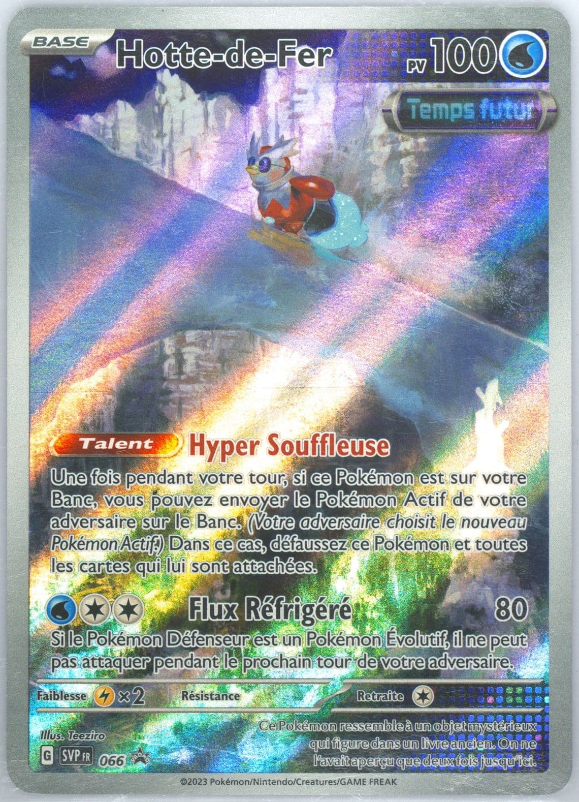 Iron Bundle Paradox Rift Elite Trainer Box-Iron Valiant (066) 2023 Pokemon French Svp FR-SV Black Star Promo