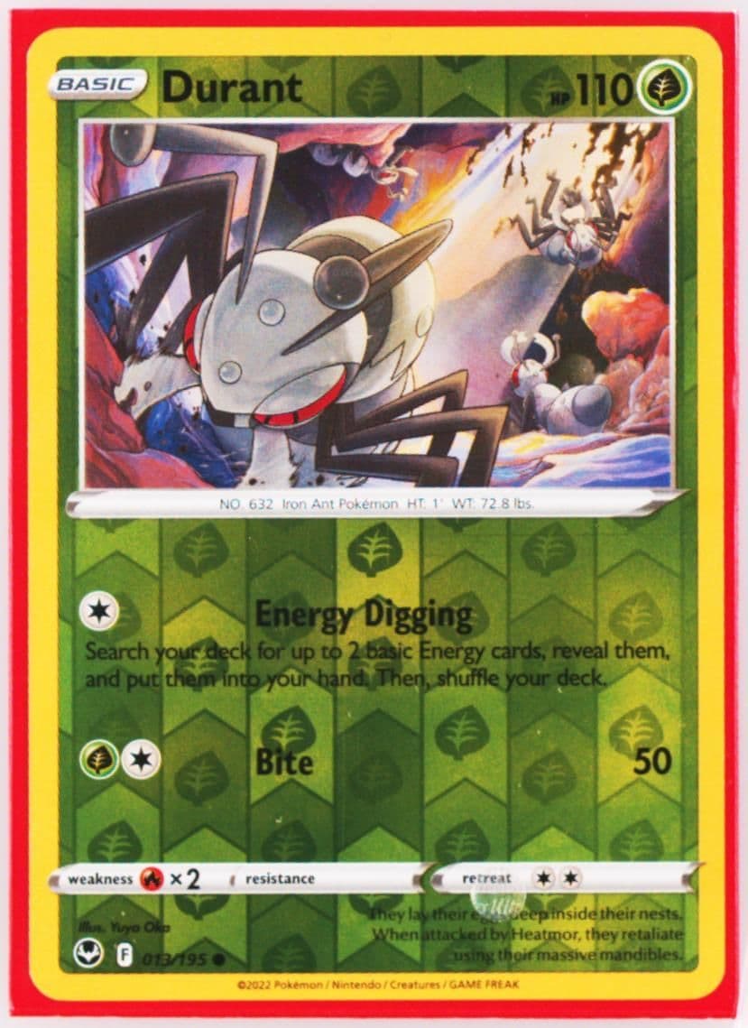 Durant-Reverse Foil (013) 2022 Pokemon Sword & Shield Silver Tempest