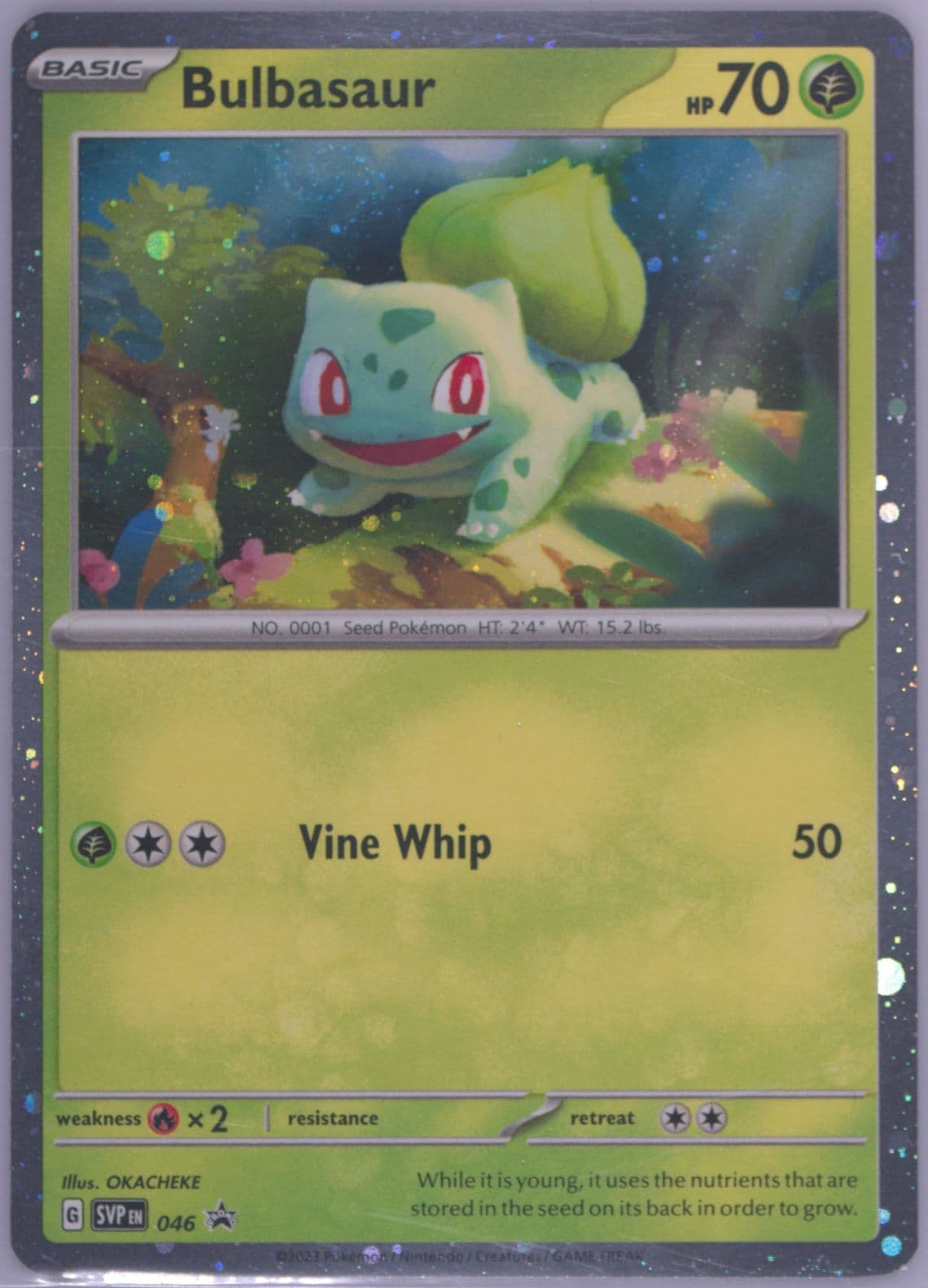 Bulbasaur 151 Poster Collection (046) 2023 Pokemon French Svp FR-SV Black Star Promo